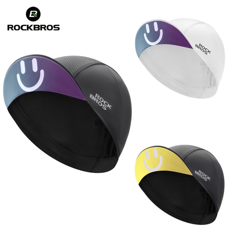 ROCKBROS Cycling Cap Cool Helmet Cap Breathable Ice Silk Bicycle Hat Quick Dry
