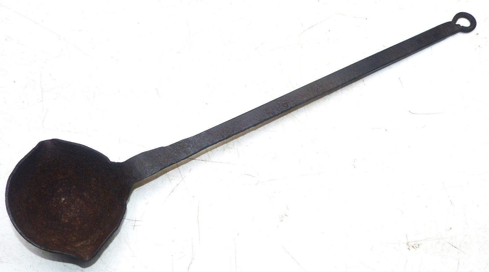 Vintage Steel Lead Casting Ladle 4” Diameter Approx 1 Cup INV18826