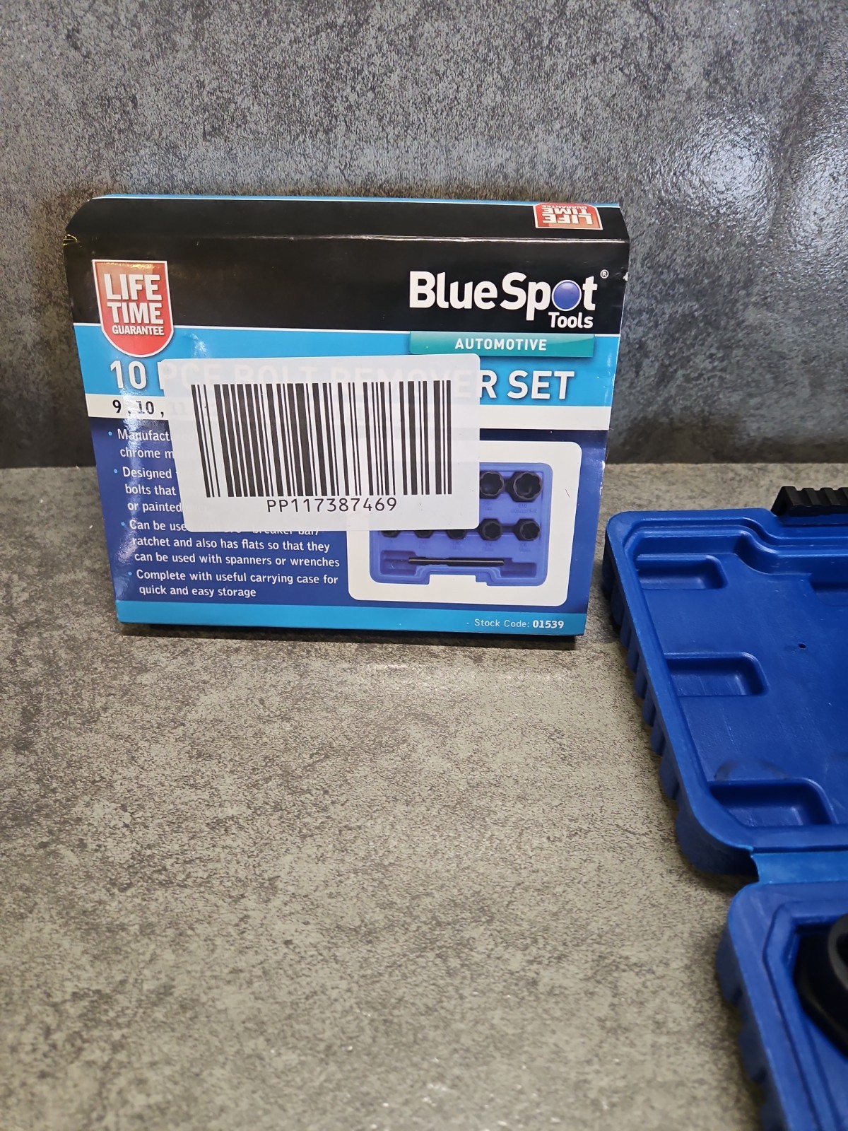 BlueSpot Bolt Remover Nut Extractor 3/8" Damaged Rounded Rusted (Read Discriptio