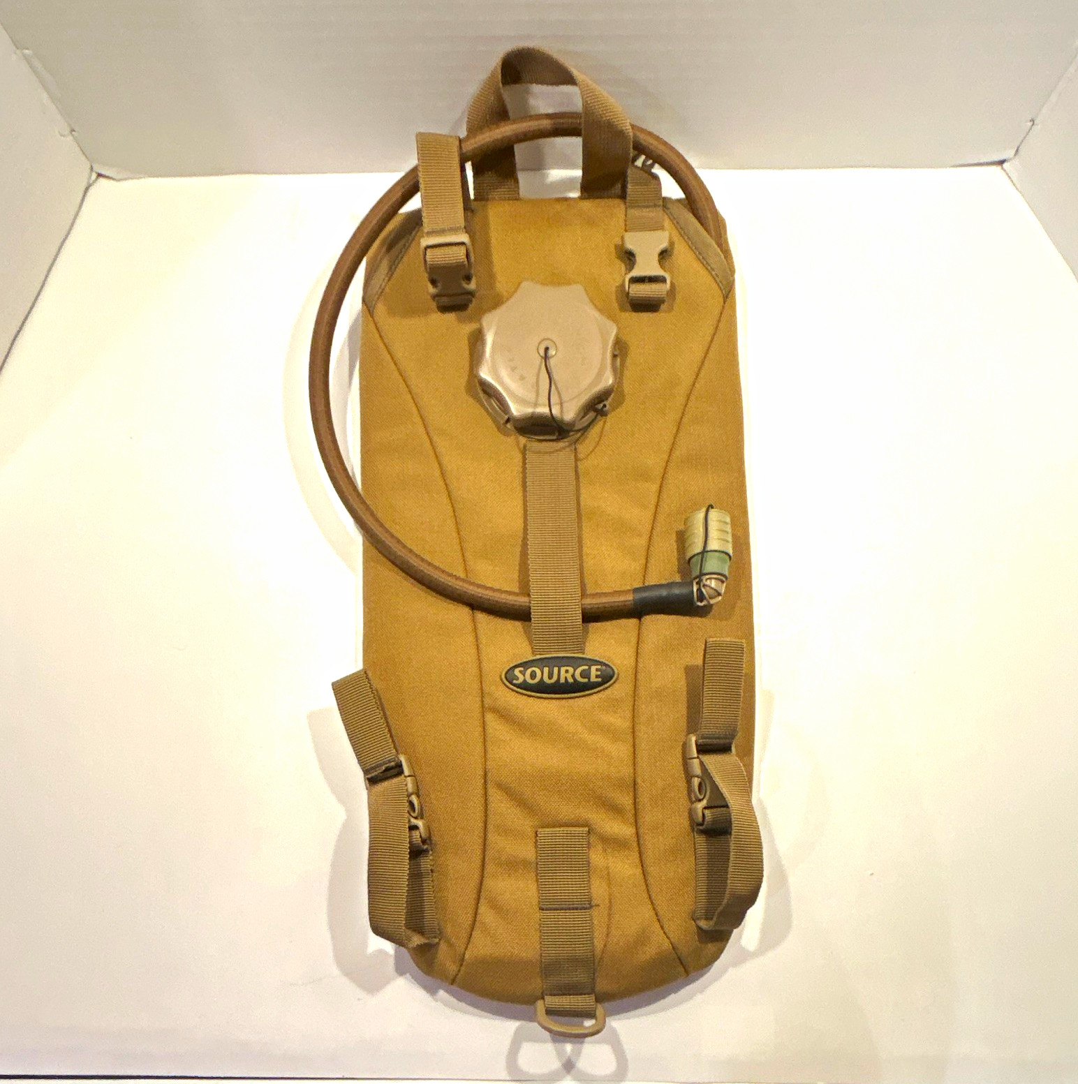 SOURCE Tactical 3L Hydration Pack Tan w/ Reservoir Bite Valve Adjustable Straps