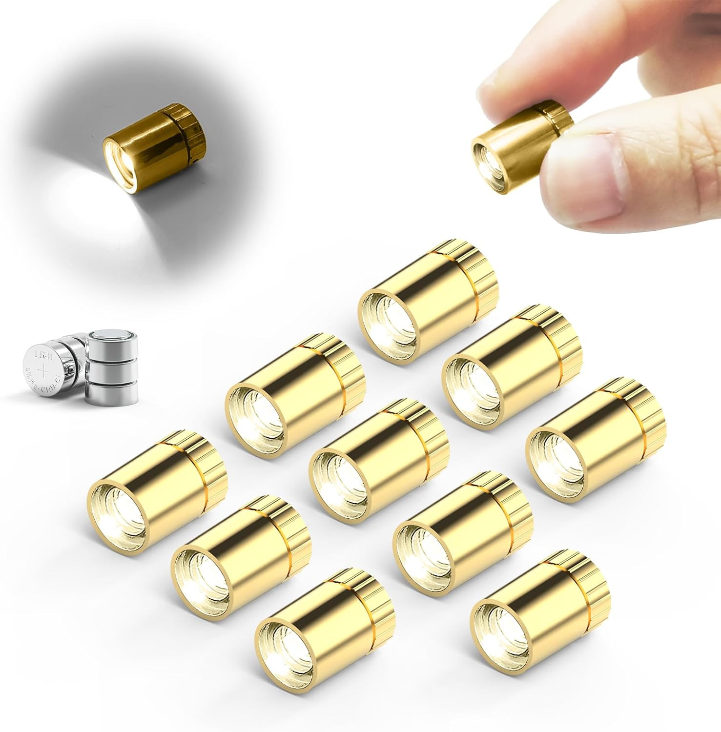 10 pcs Miniature Led Lights,Tiny Lights for Hand Craft/DIY,Miniature Lights Batt