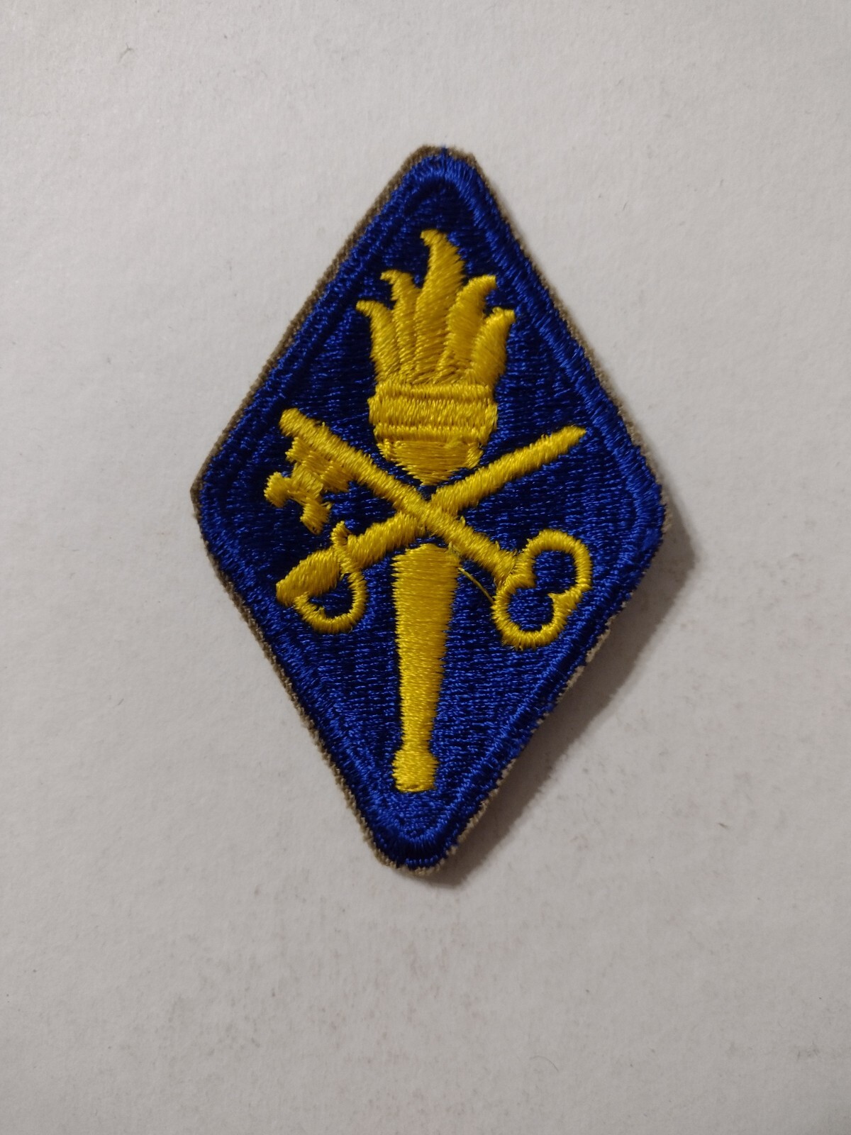 ARMY QUARTERMASTER SCHOOL & CENTER  PATCH PRE-1960 ISSUE:KY21-1