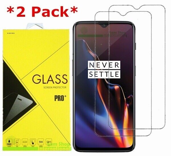 2-Pack Premium Real Tempered Glass Screen Protector For OnePlus 6T