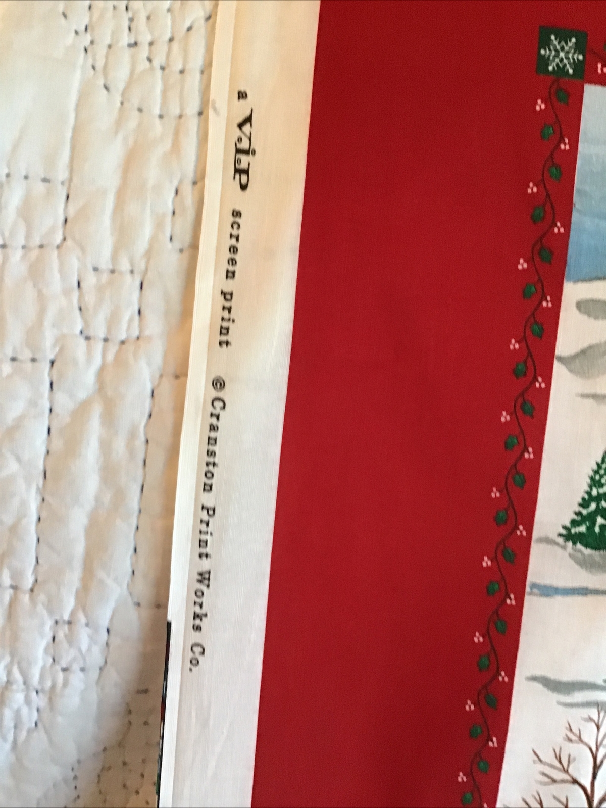 Vip Screen Print Home For The Holidays Winter Scene Panel