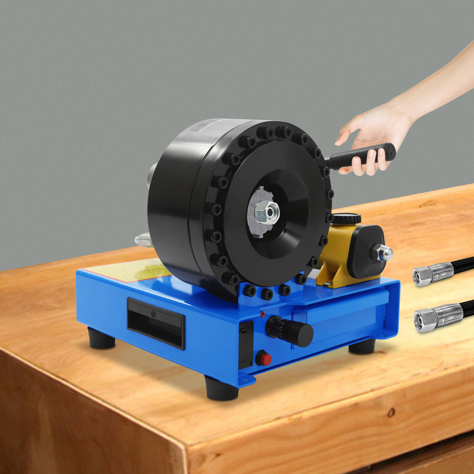 Professional ﻿Hand Hydraulic Hose Crimper Machine Crimp 0.24" to 0.98" Hoses
