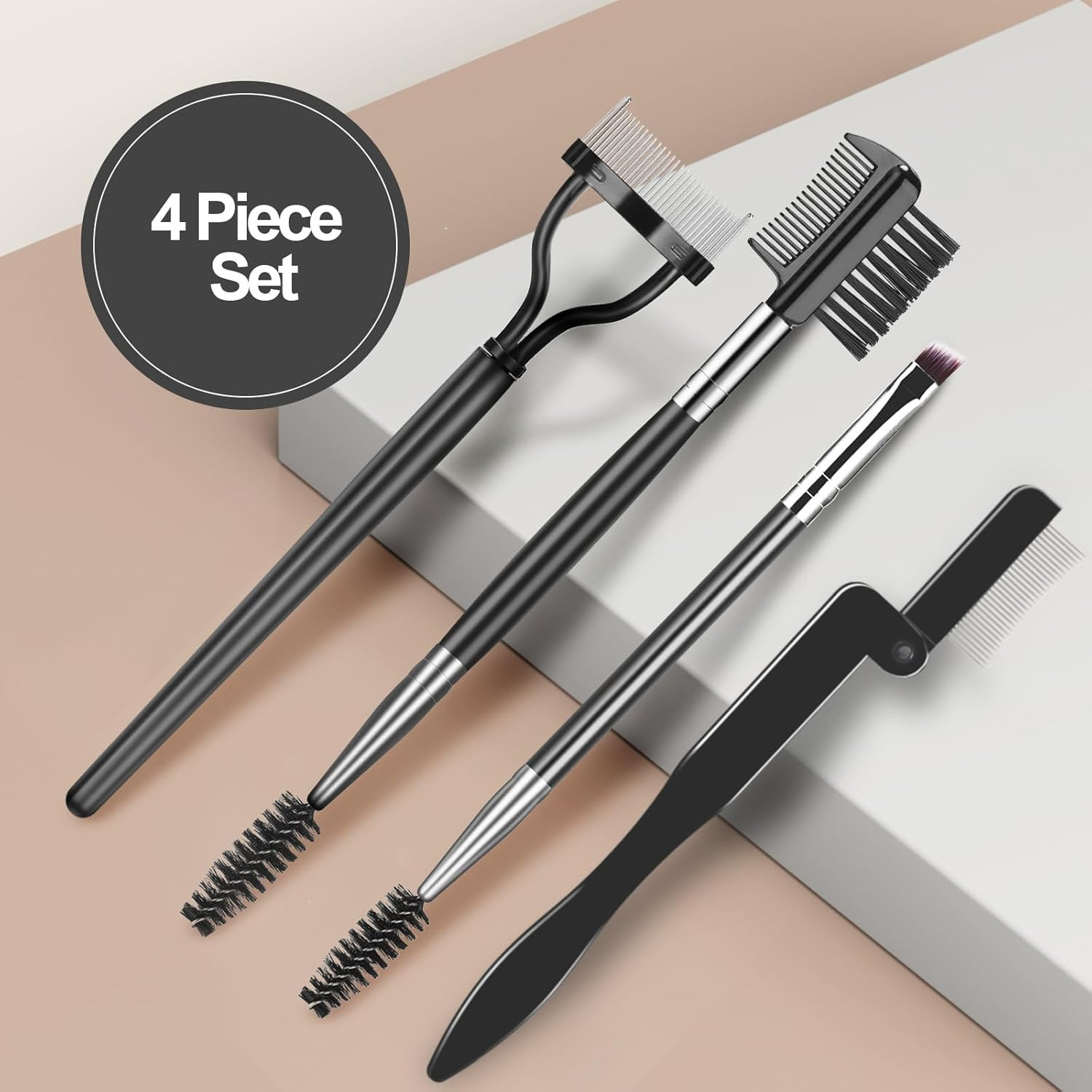 Eyelash Comb Lash Separator Tool Brow Brush & Lash Spoolie Professional Eye Make
