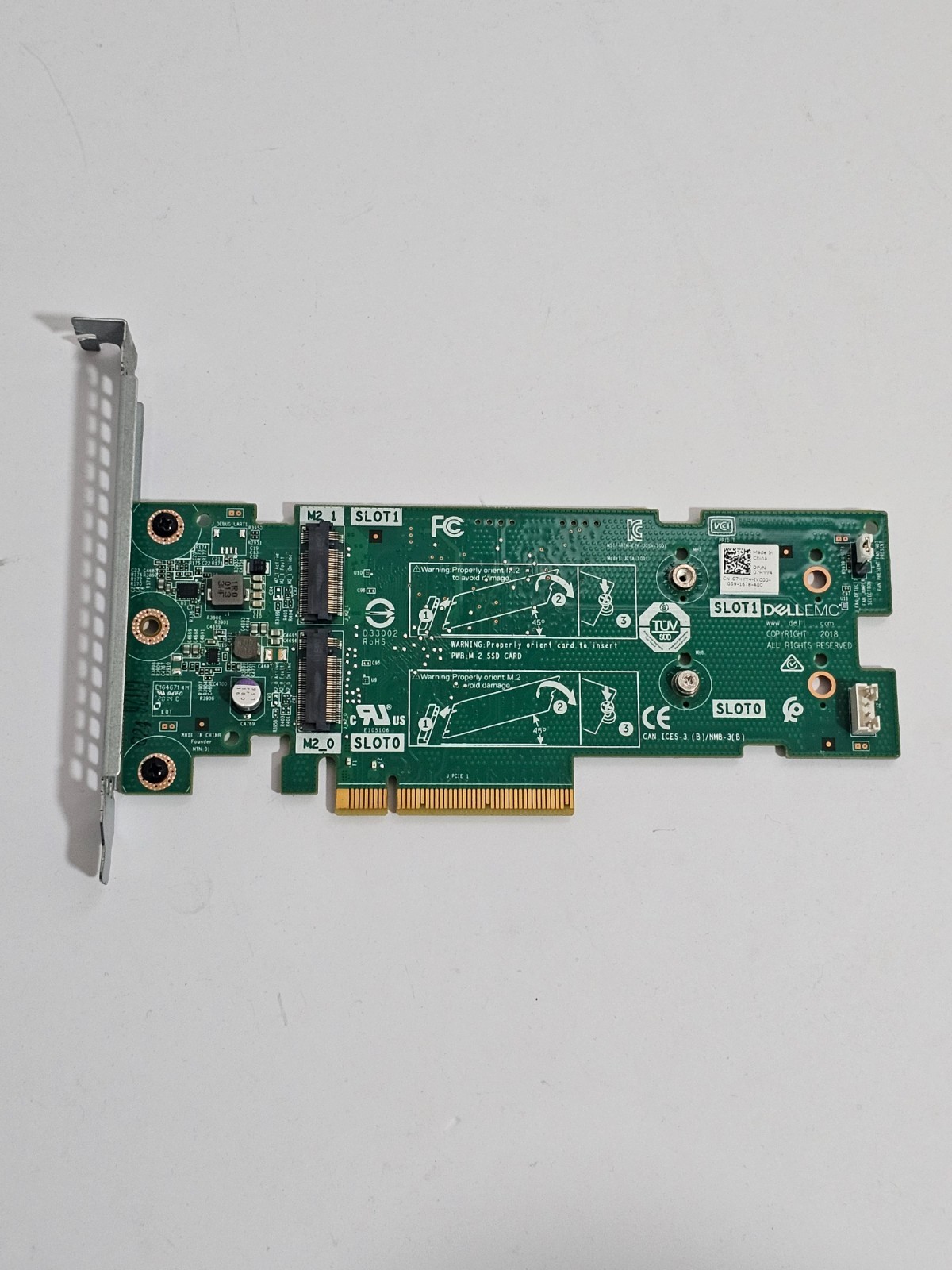 DELL 7HYY4 BOSS-S1 2x M.2 SSD PCIe Storage Card High Profile