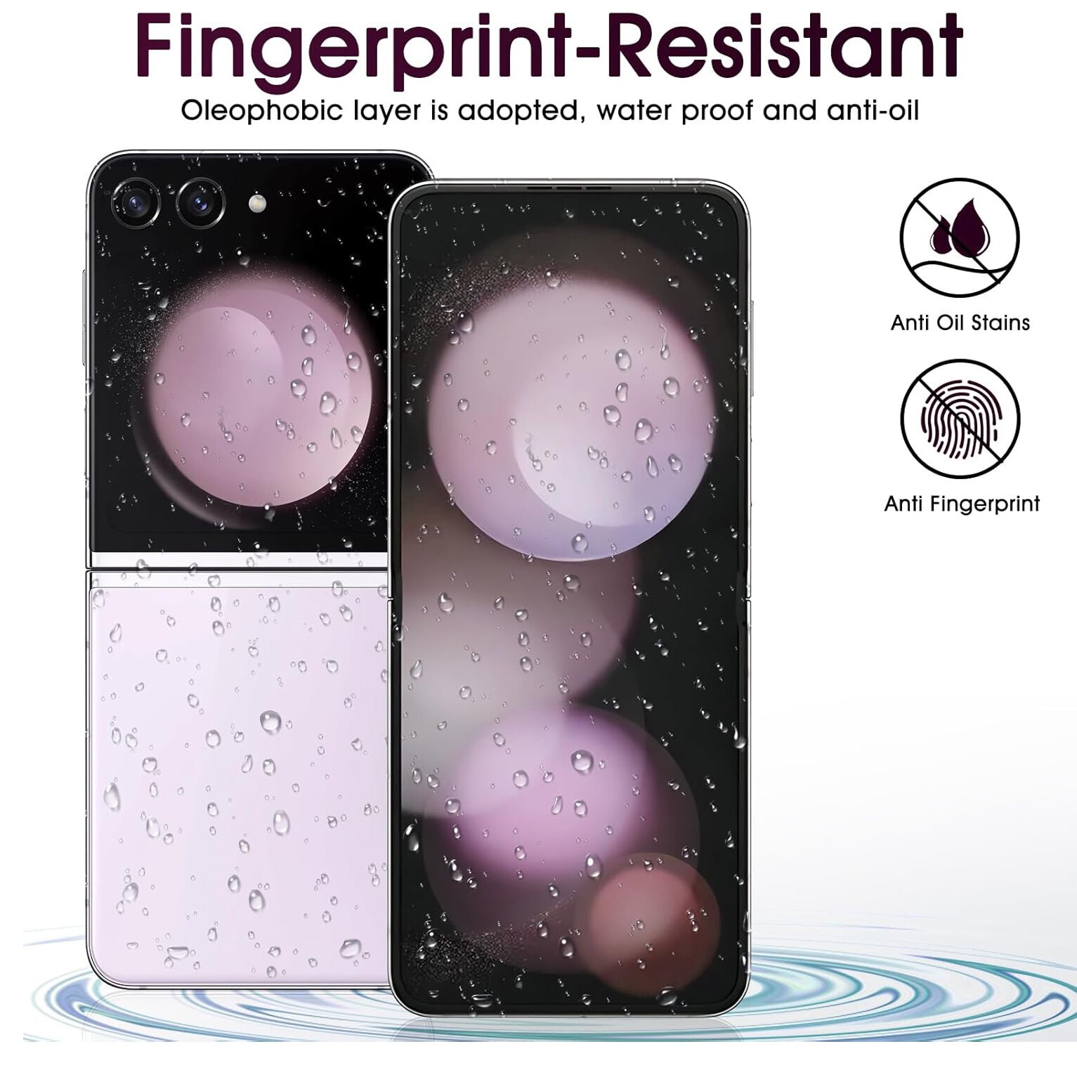 2 × For Samsung Galaxy Z Flip 7 6 5 4 * Front + Back * Hydrogel Screen Protector