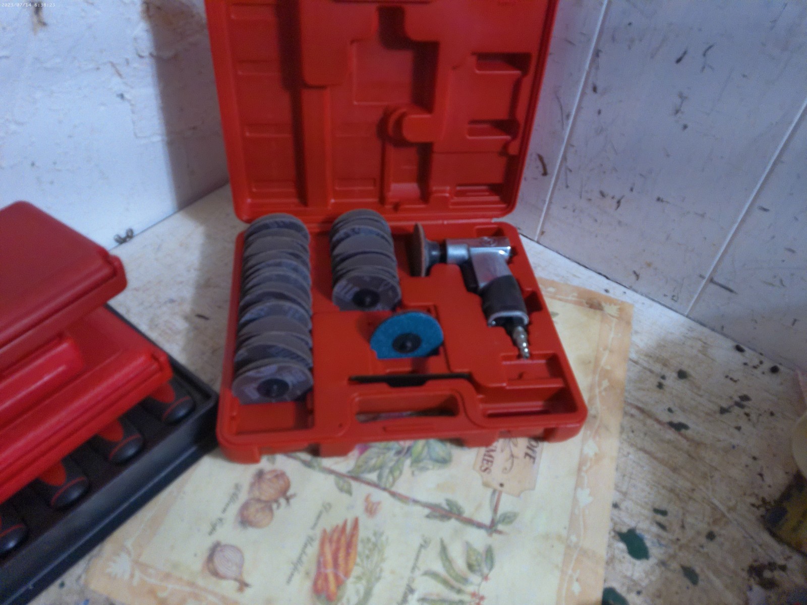Chicago Pneumatic Cp7202d 3" Air Disc Sander Kit 15000 Rpm