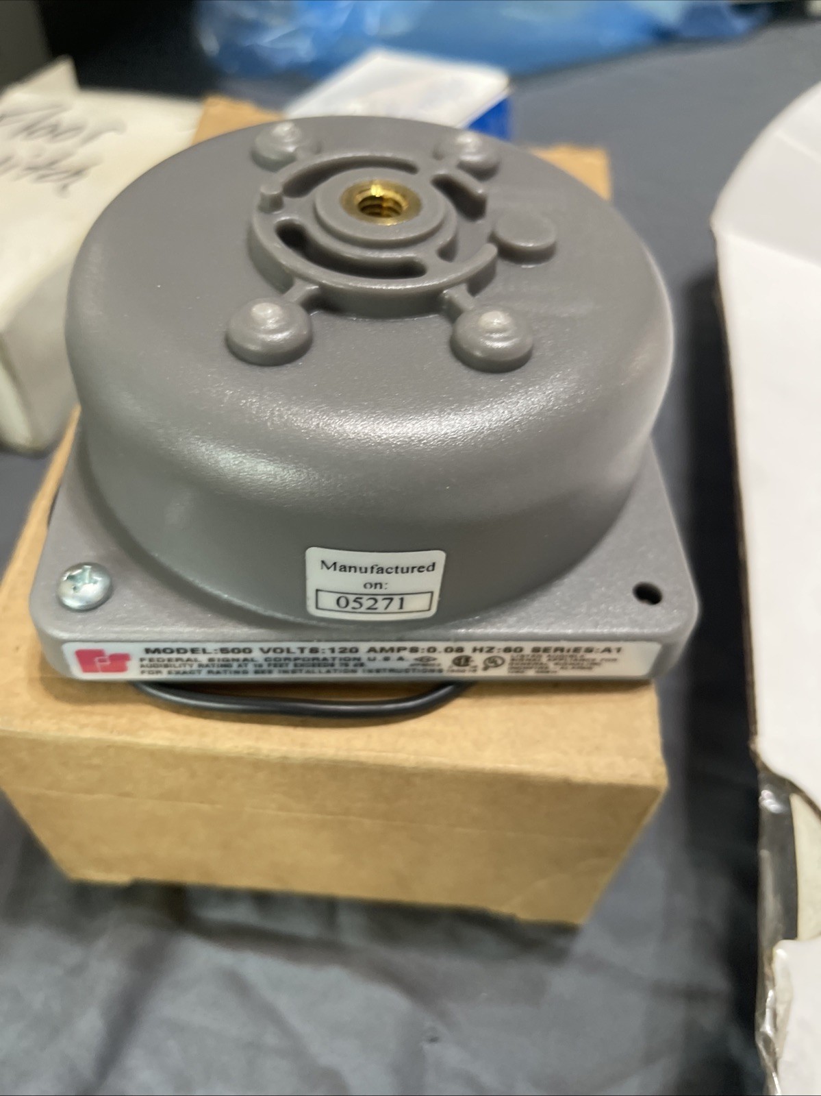 500-024-1 Federal Signal Corp Vibratone Bell 500V 120A 60HZ Series A1 New