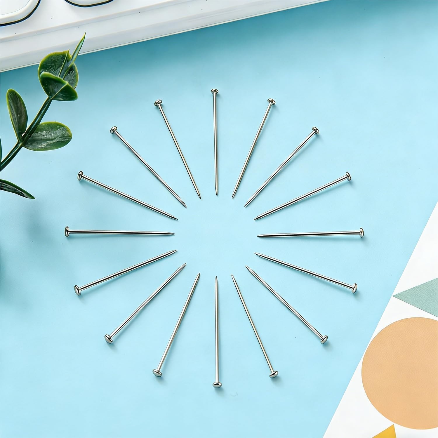 500 Pcs Stainless Steel Straight Pins - Ideal for Dressmaking & Jewelry Making
