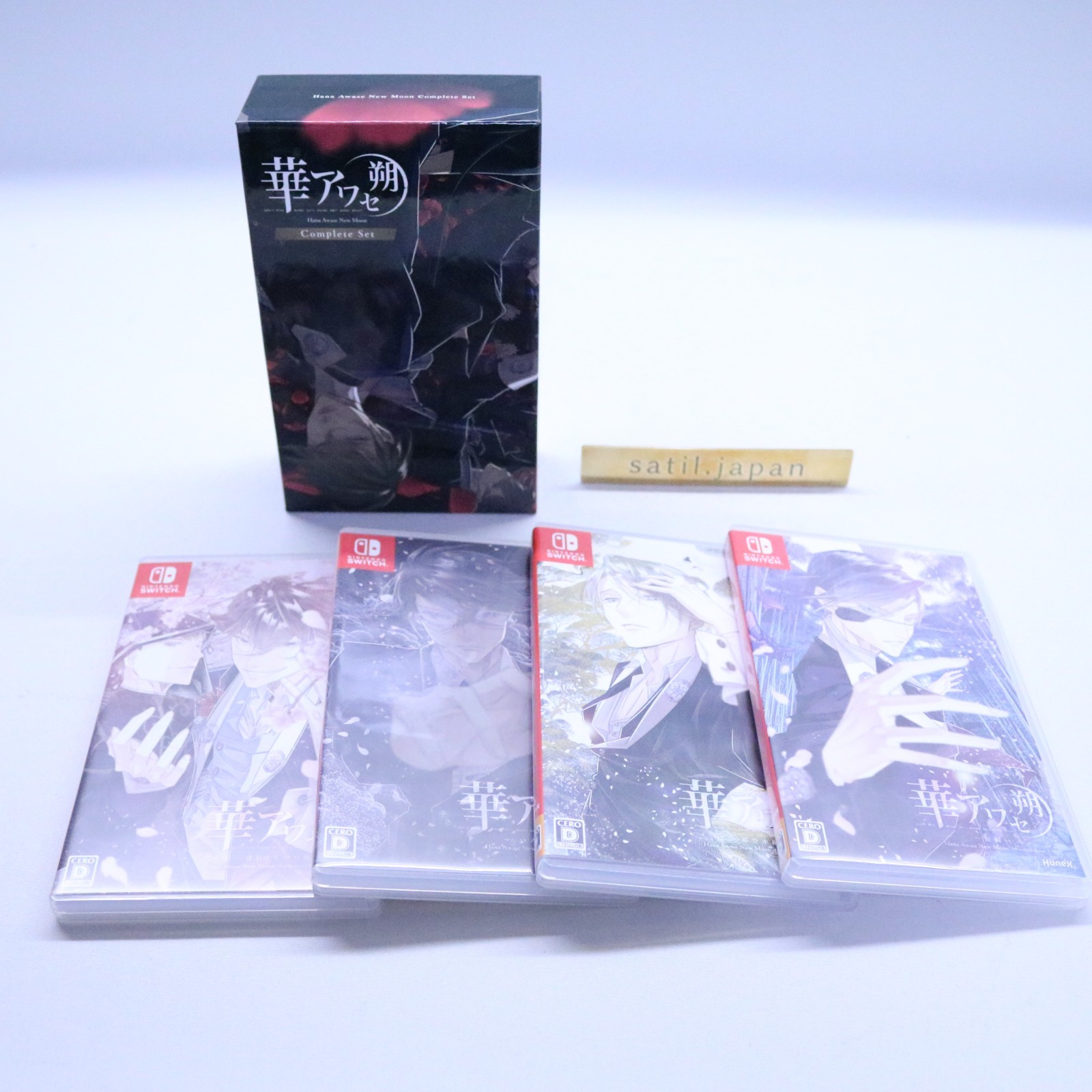 [USED] Nintendo Switch TV Video Game Hana Awase New Moon Complete Set of 4