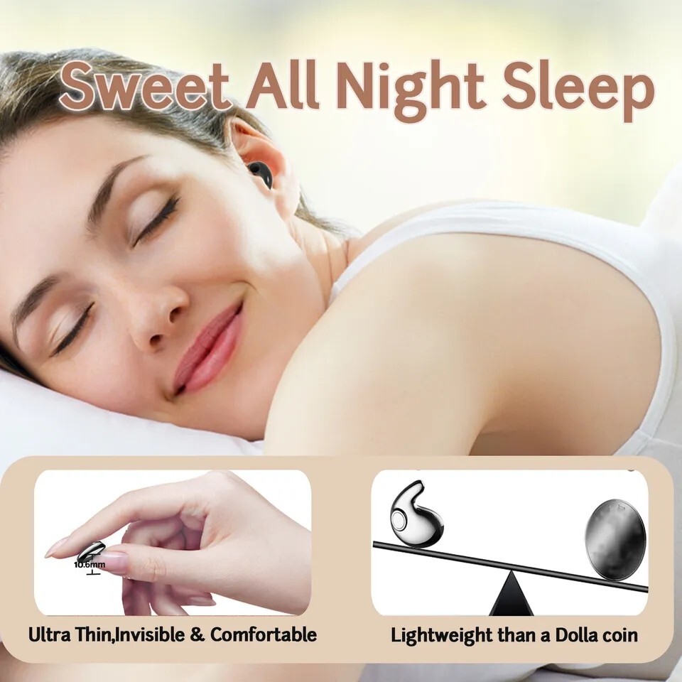 Bluetooth 5.3 Wireless Earphone Invisible Earbud Waterproof Headset For iPhone