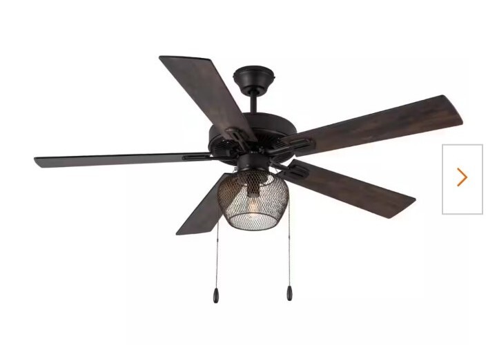 River of Goods Raza Transitional 52" Oil-Rubbed Bronze Ceiling Fan- 20264