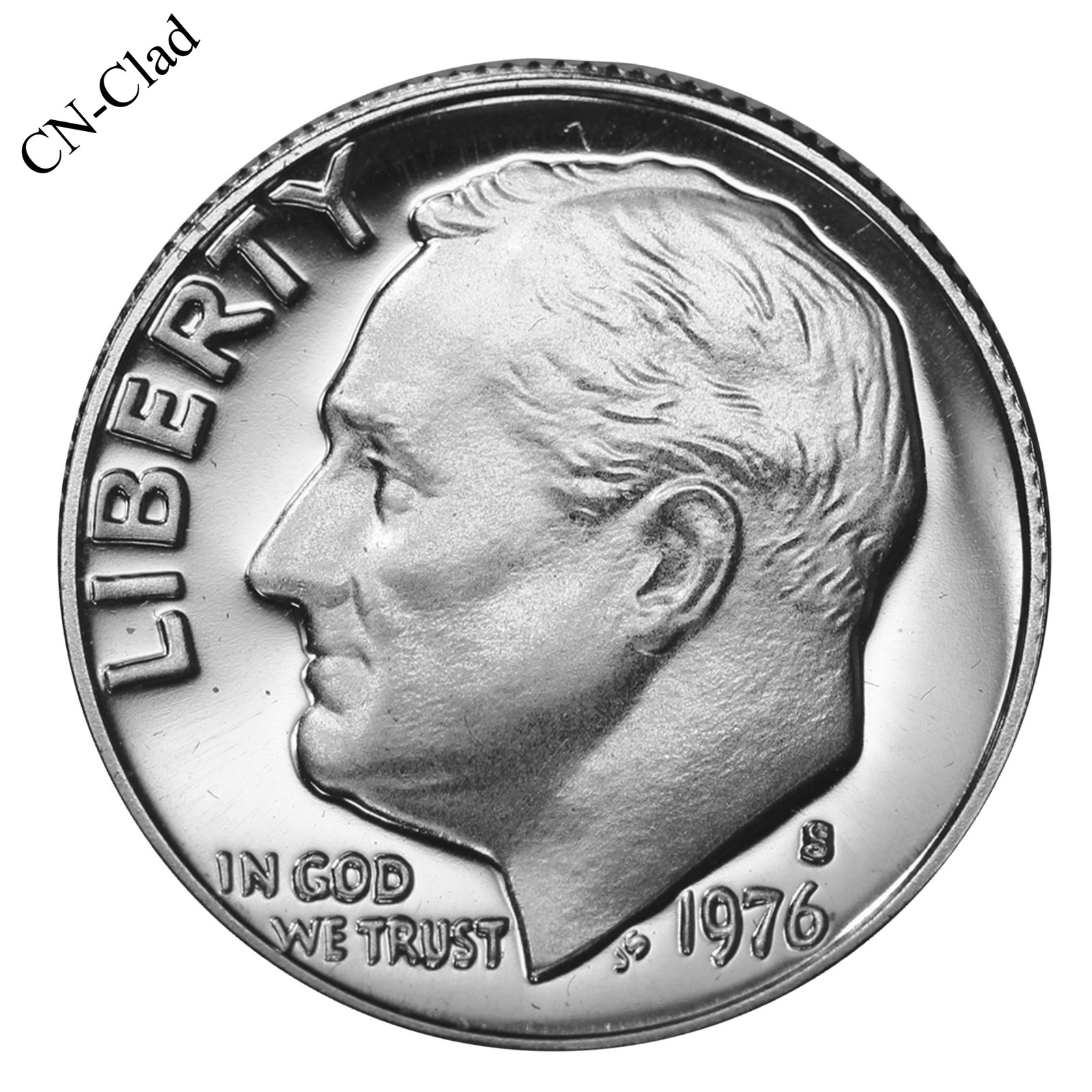 1976 S Roosevelt Dime 10c Gem Proof CN-Clad US Coin