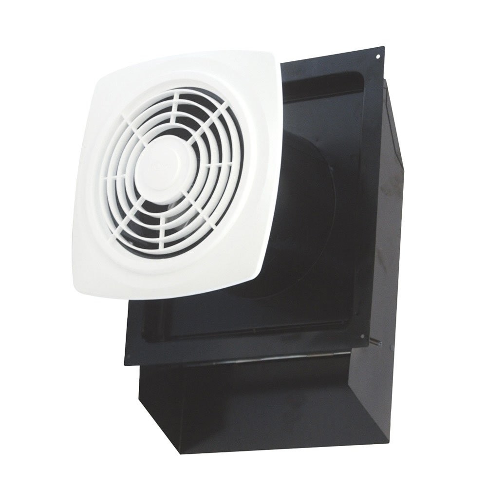 EWF-180 Through the Wall Exhaust Bath Fan with 180-CFM and 6.5-Sones, White F...