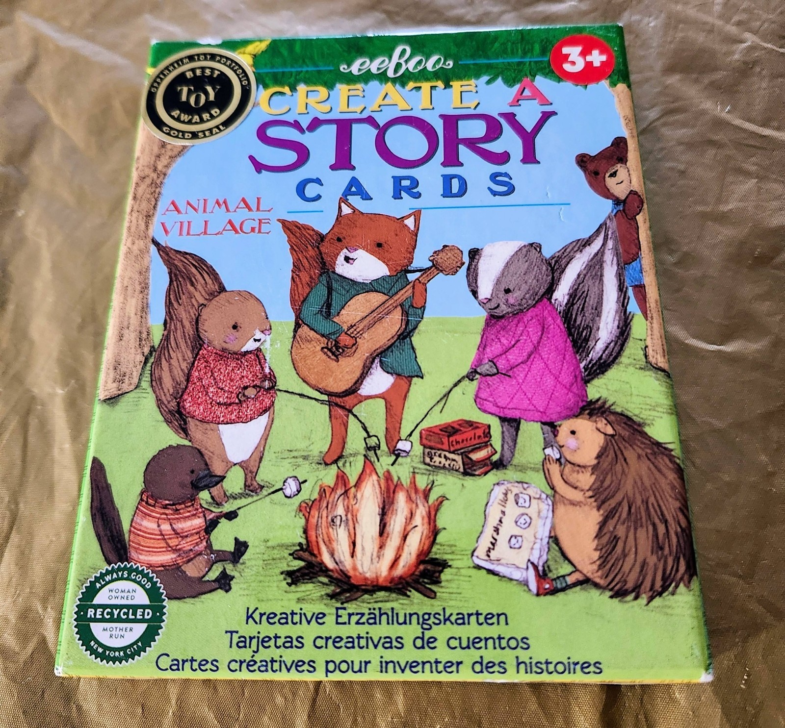 EUC 2019 Eeboo Create a Story Cards "Animal Village" Tell Me a Story for Ages 3+