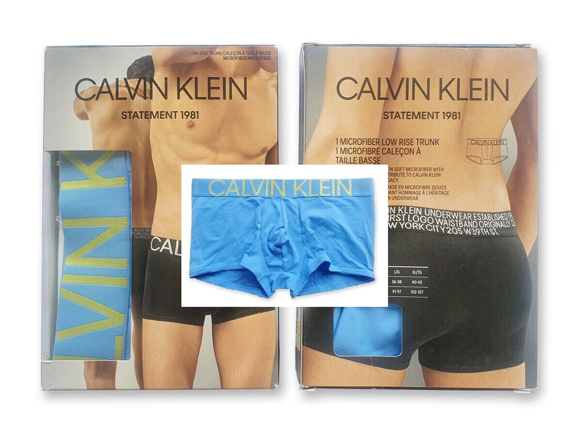 Calvin Klein Men's NB1702431 Statement 1981 Micro Low Rise Trunks Size Medium