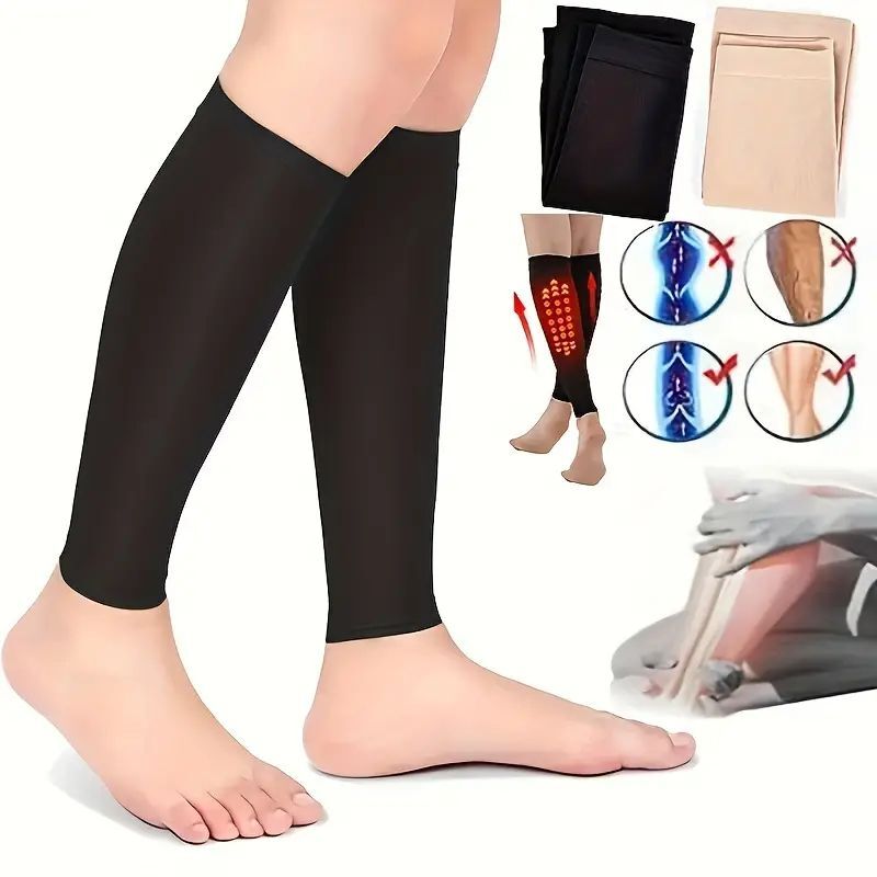 Compression Socks Nursing Calf Sleeve Stockings Medical Sports Edema Varicose+++