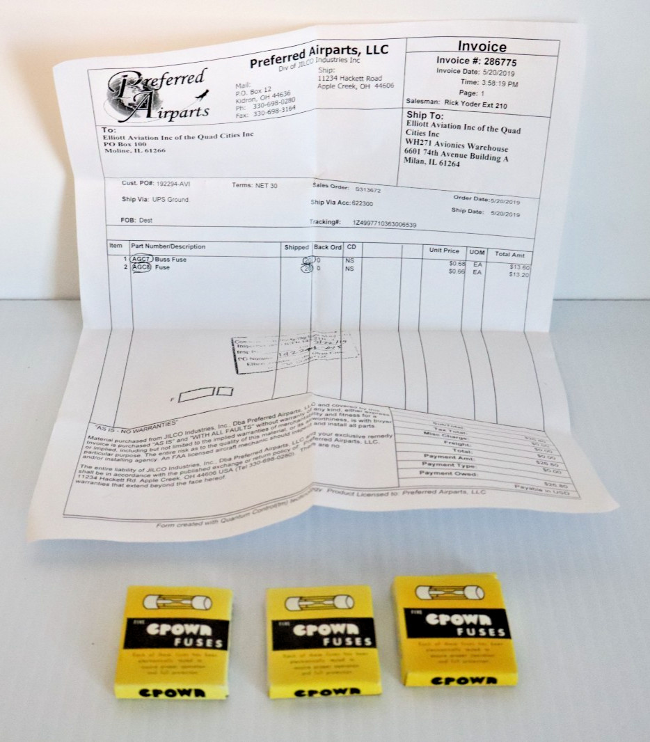 Crown AGC7 Amp Fuse - Lot of 15 (New)
