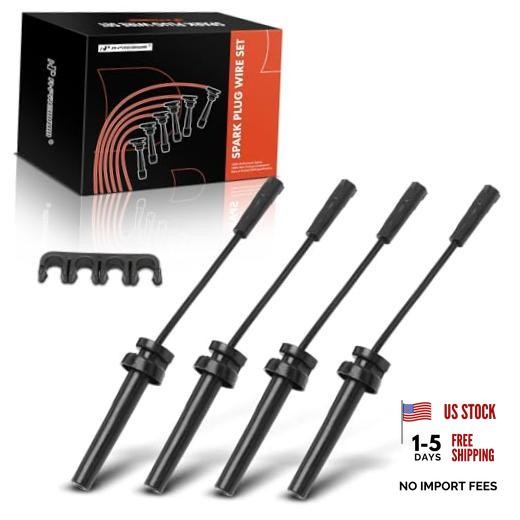 A-Premium Ignition Spark Plug Wires Set of 4 Compatible with Dodge Caravan