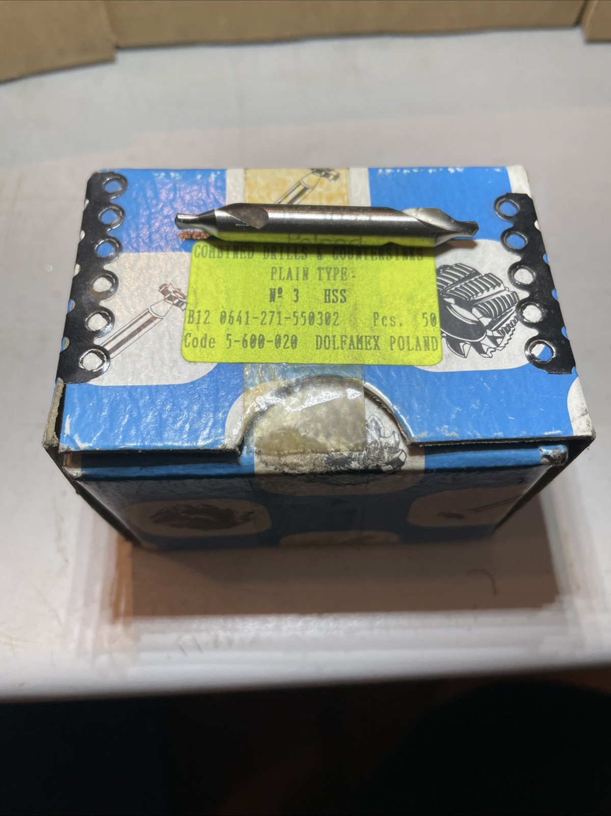 (1) Dolfamex (Poland) Center Drill Combination Drill/Countersink 60* RH Size #3