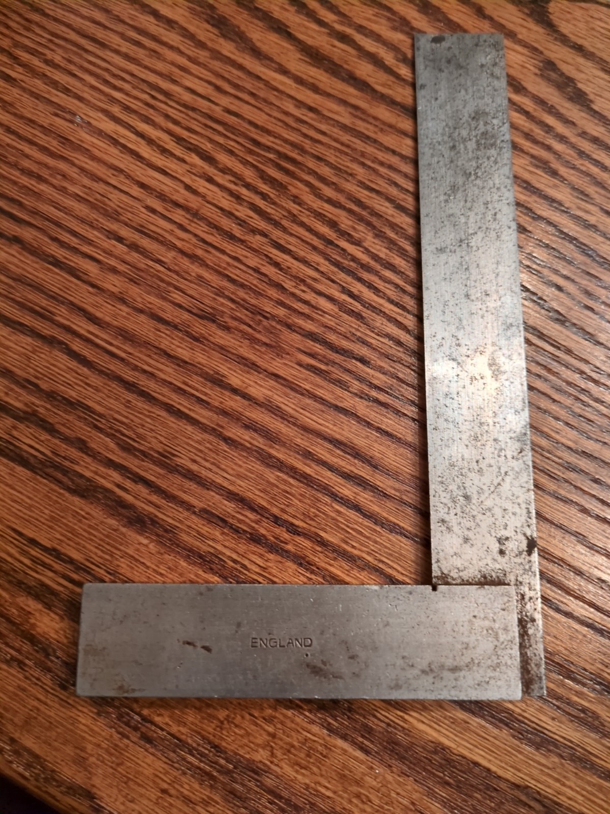 Vintage England 6" Steel Square Machinist Tool #2
