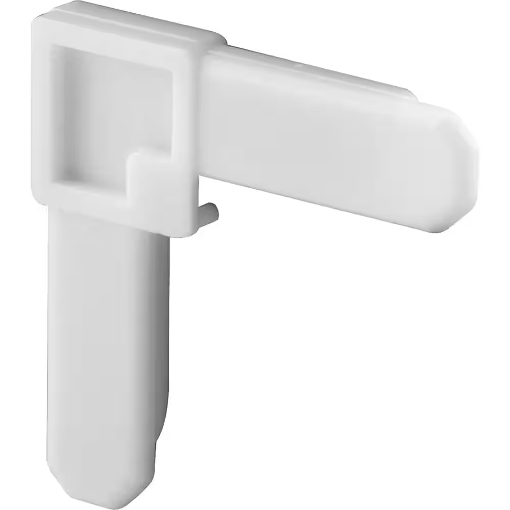 3/8 In. X 3/4 In. White Plastic Screen Frame Corner (50-Pack)