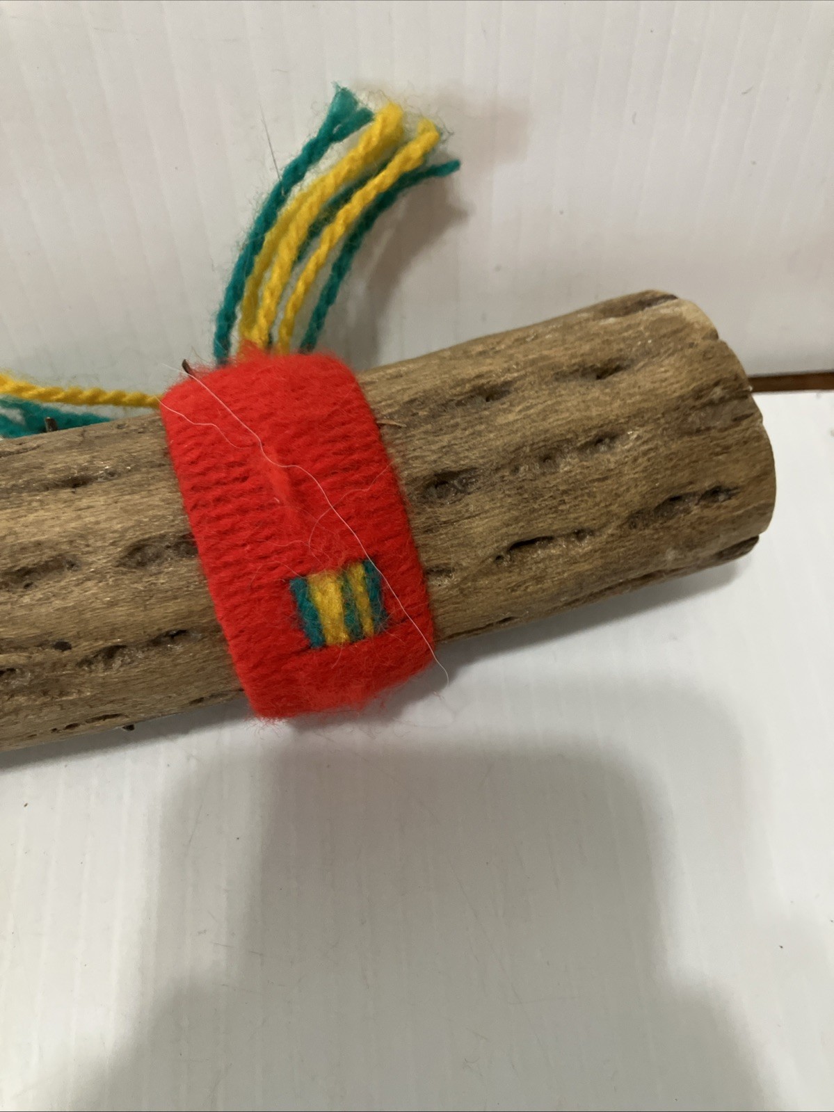 Vintage Tribal Rain Stick Hollow Wood Noise Maker Musical Instrument Tribal/81d