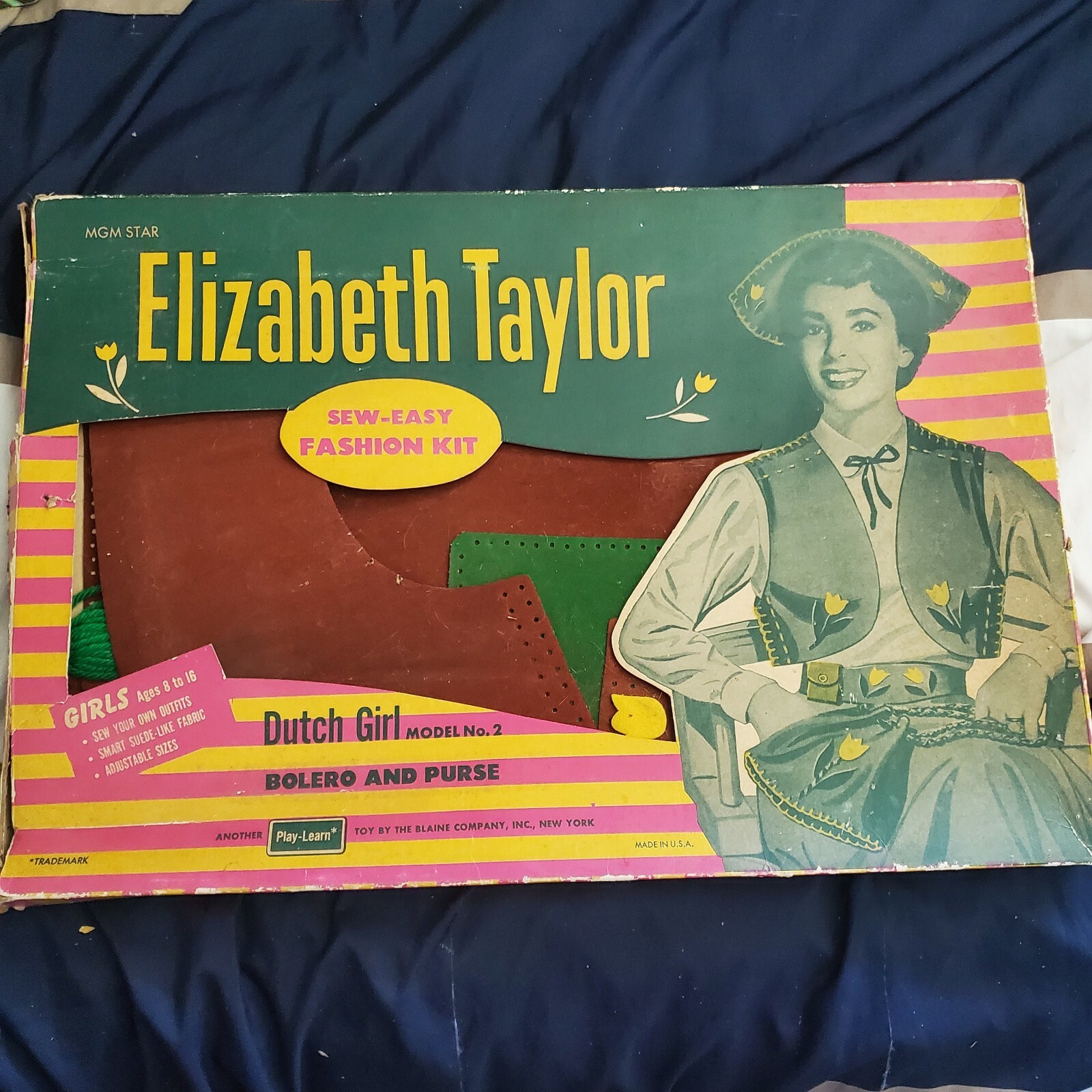 Elizabeth Taylor sew-easy Fashion Kit 1950s unused free ship u.s.