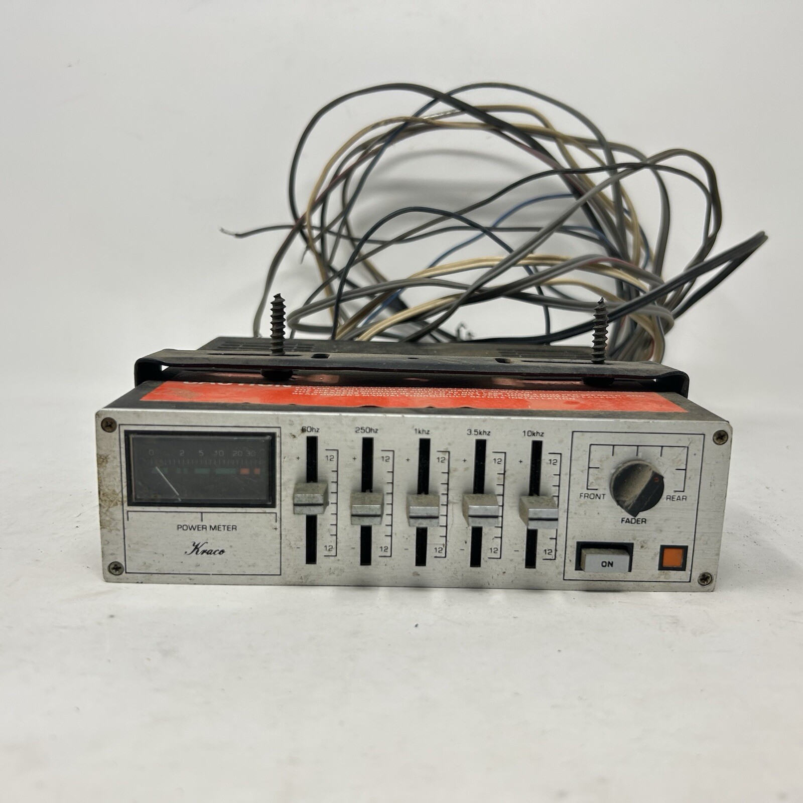 Kraco KE-6  Under Dash Graphic Equalizer Untested/ As Is / For Parts / Repair