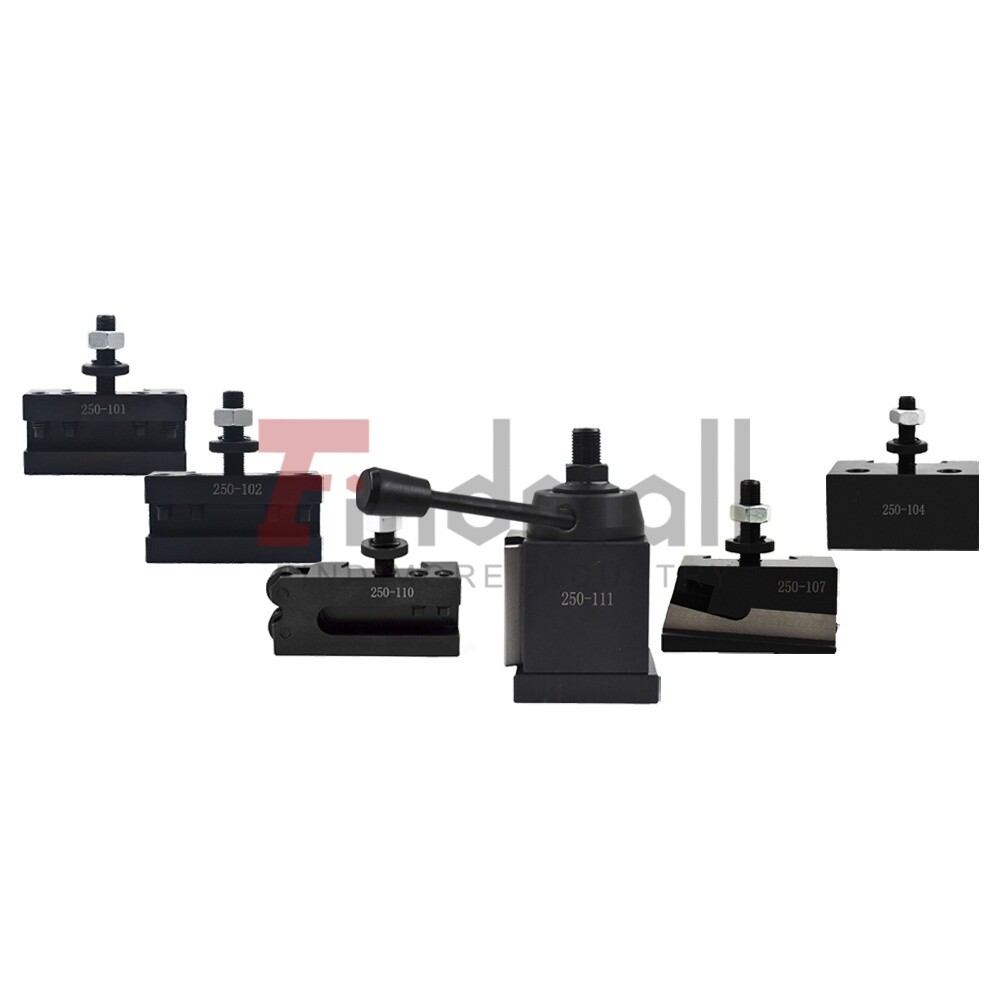6Pcs 6- 12" AXA 250-111 Wedge Type Quick Change Tool Post Holder Set For Lathe