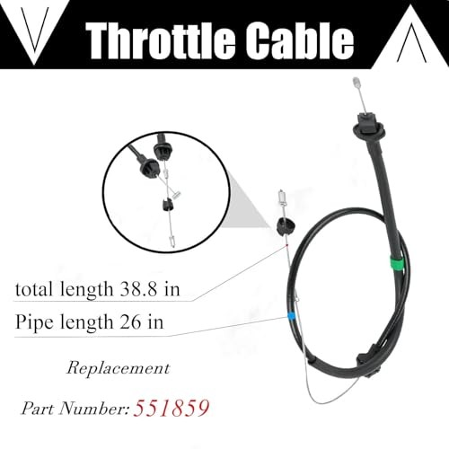 551859 Throttle Cable 38.8",Compatible with LS1 LSX LS Drive By Cable