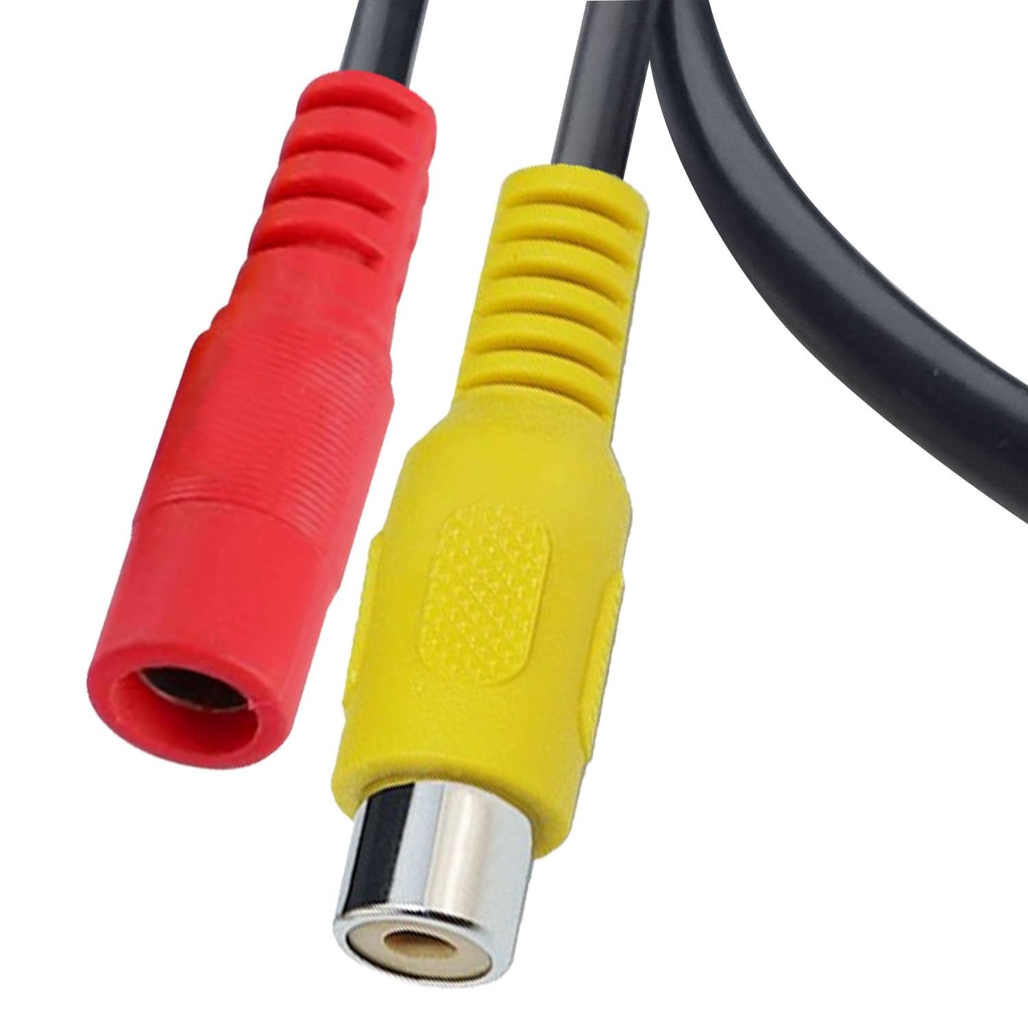 AYECEHI 4 Pin Aviation to RCA Adapter 4 pin Male rca+dc Famale, Black