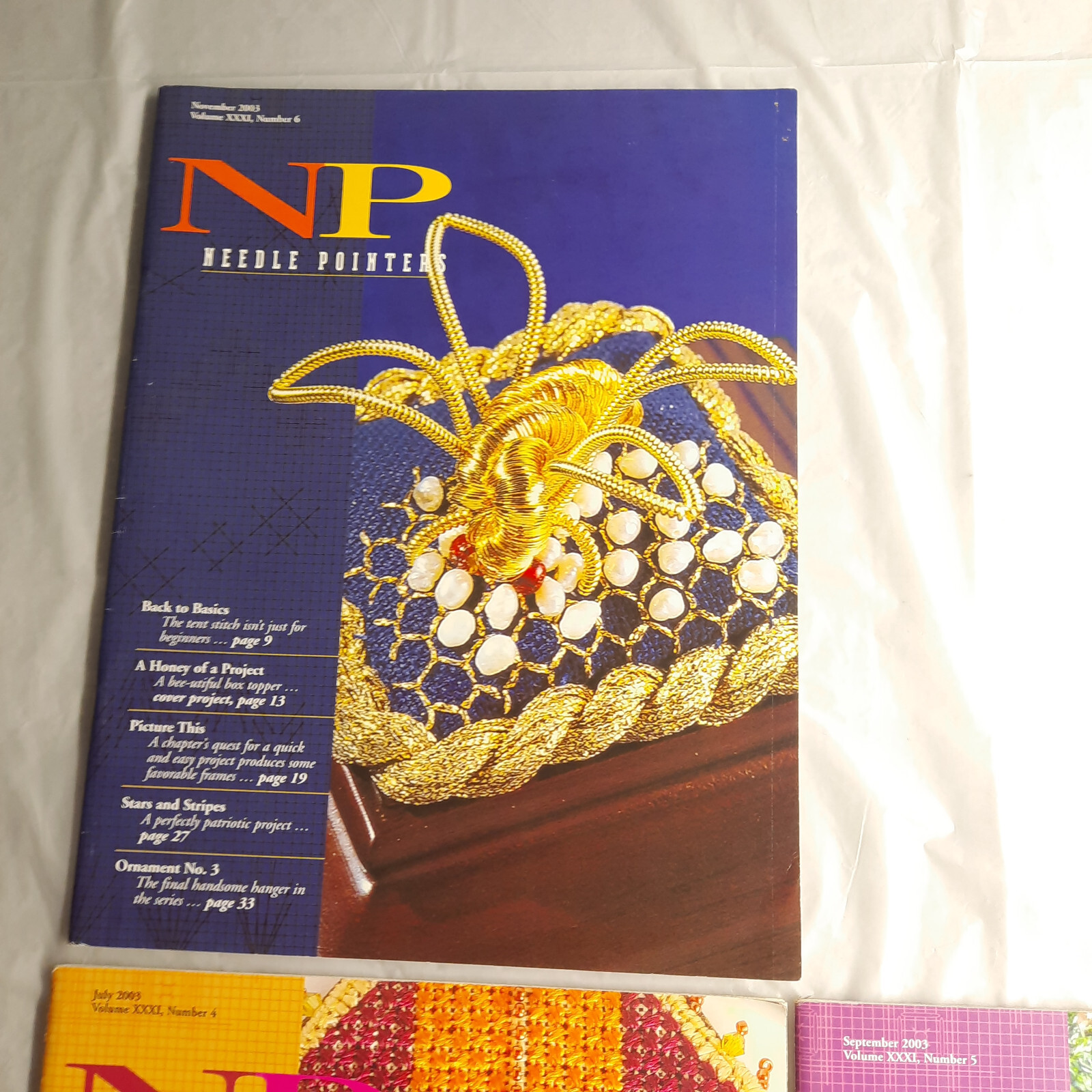 Needle Pointers Magazine Lot 2003 Partial Year 5 Issues