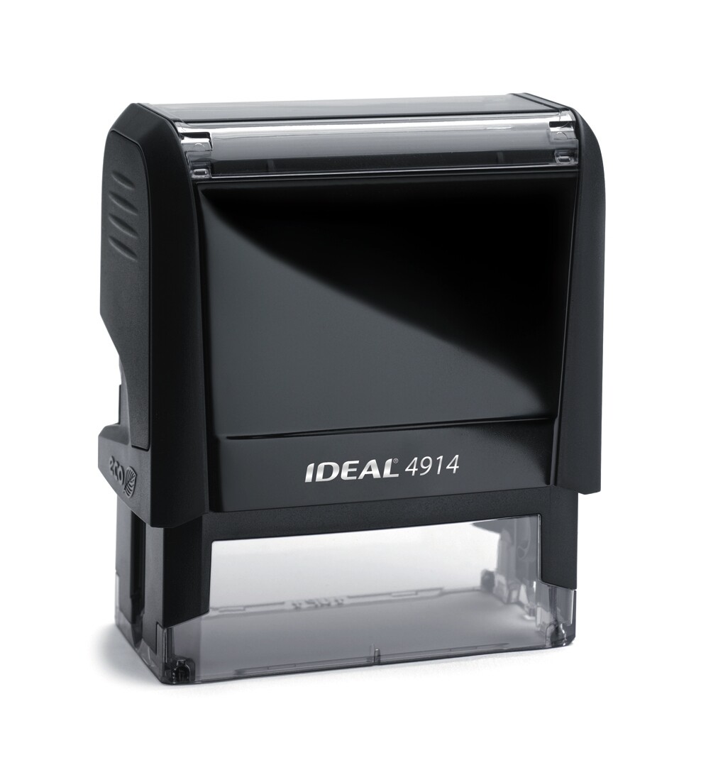 Customized Ideal 4914 Large Self-Inking Rubber Stamper / 1" x 2-1/2"