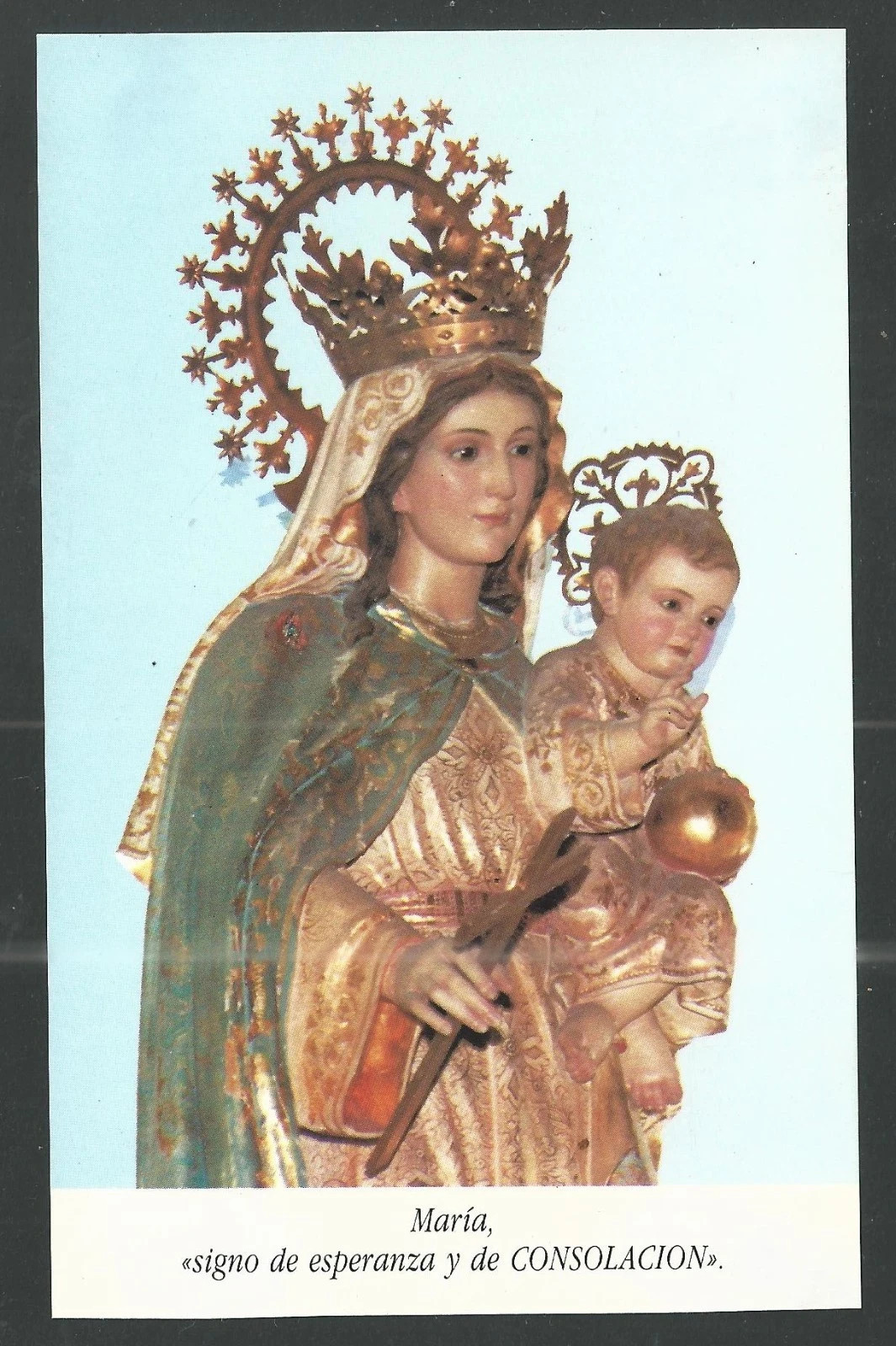 Holy card de la Virgin santino image pieuses estampa