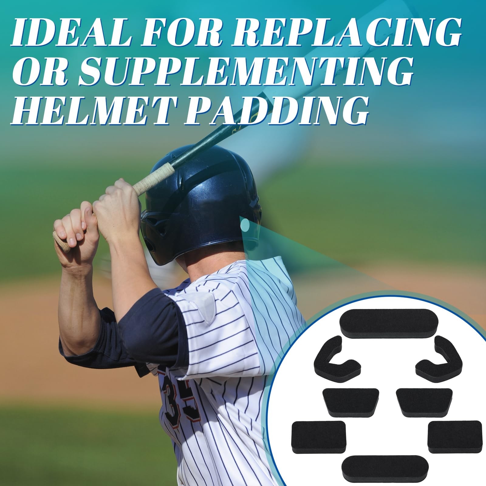 Helmet Padding Compatible with Easton Baseball Helmets, 0.79 inch Replacement