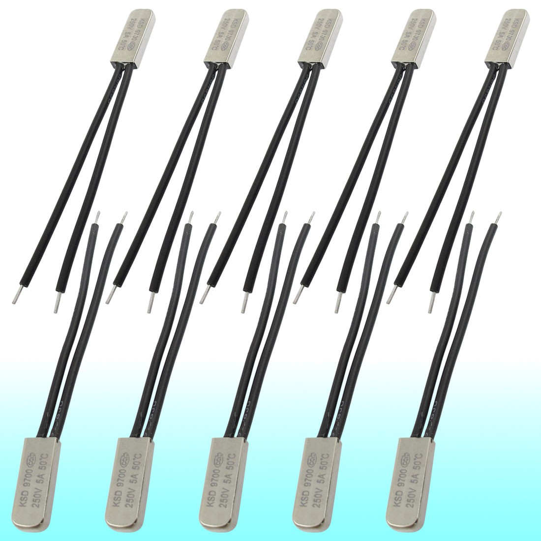 10 Pcs Bimetal Temperature Control Switch Thermostat 50C N.C KSD9700