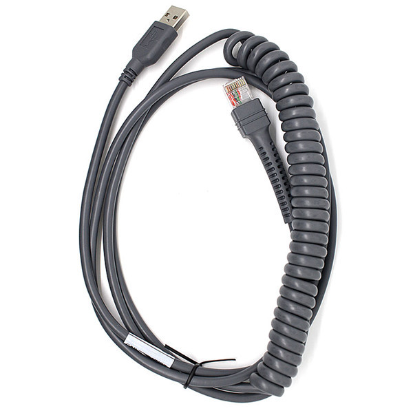 CBA-U12-C09ZAR 9FT Coiled USB Cable for Motorola Symbol LS1208 LS3408 LS4208