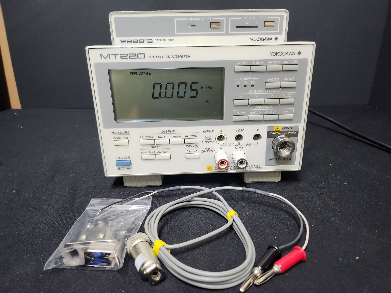 Yokogawa MT220 : 767303 Digital Manometer, Suffix -U1-C1-P1-M/DA (8555)