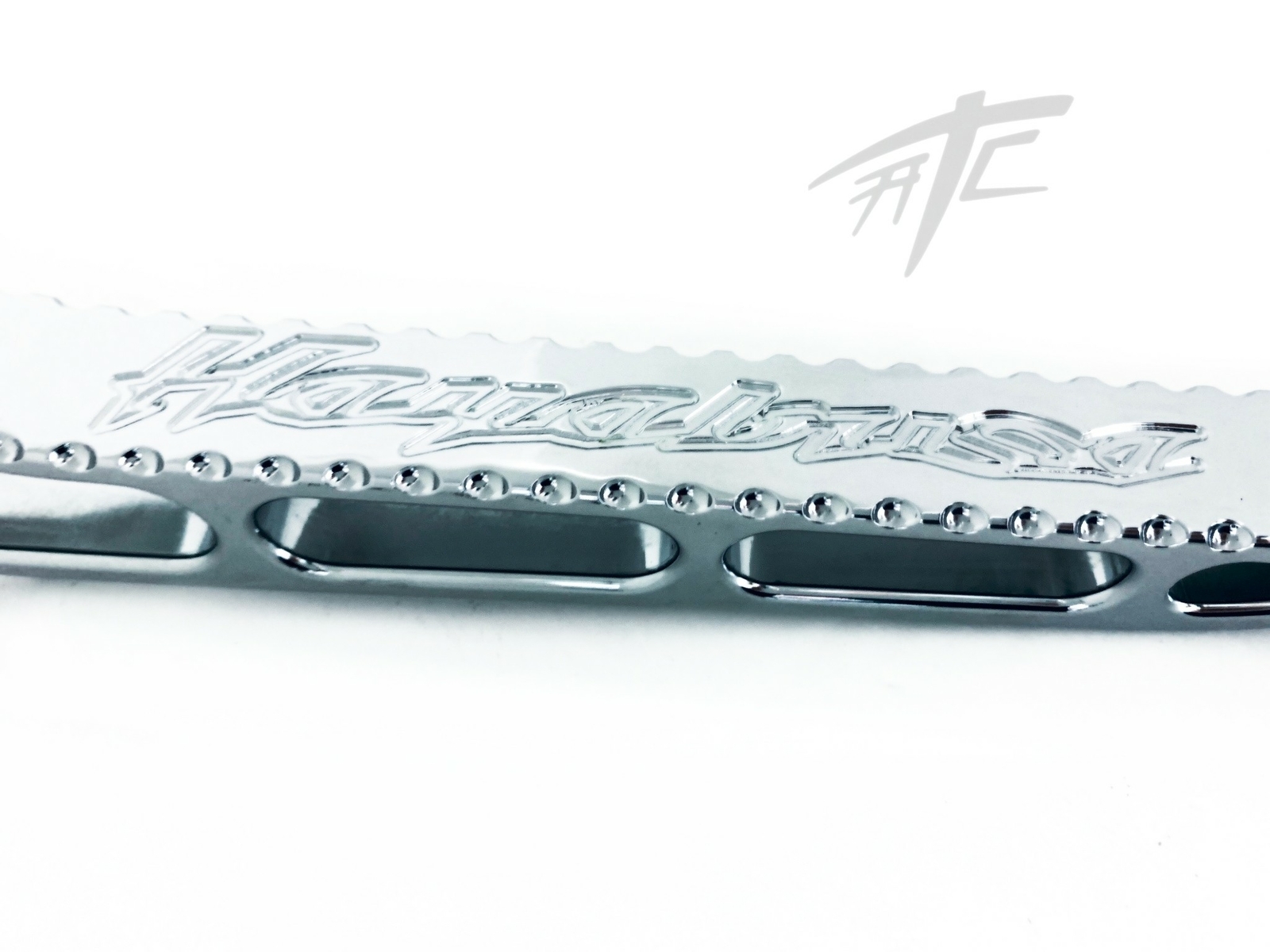 HAYABUSA ENGRAVED CHROME DIAMOND CUT STOCK LNGTH KICKSTAND 2009 SUZUKI HAYABUSA