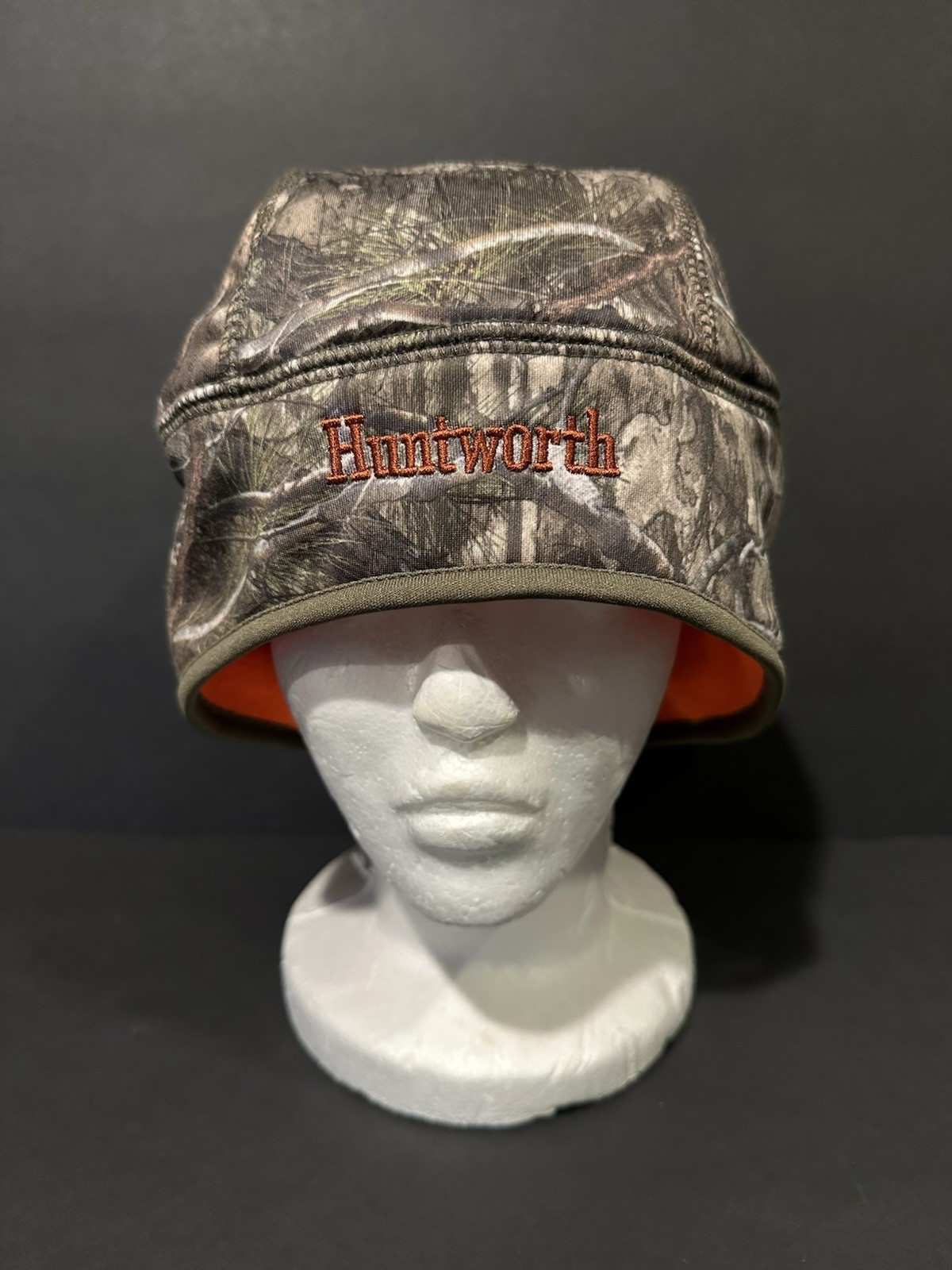 Huntworth Victor Heavy Weight Reversible Camo & Orange Hunting Cap Beanie OSFM!