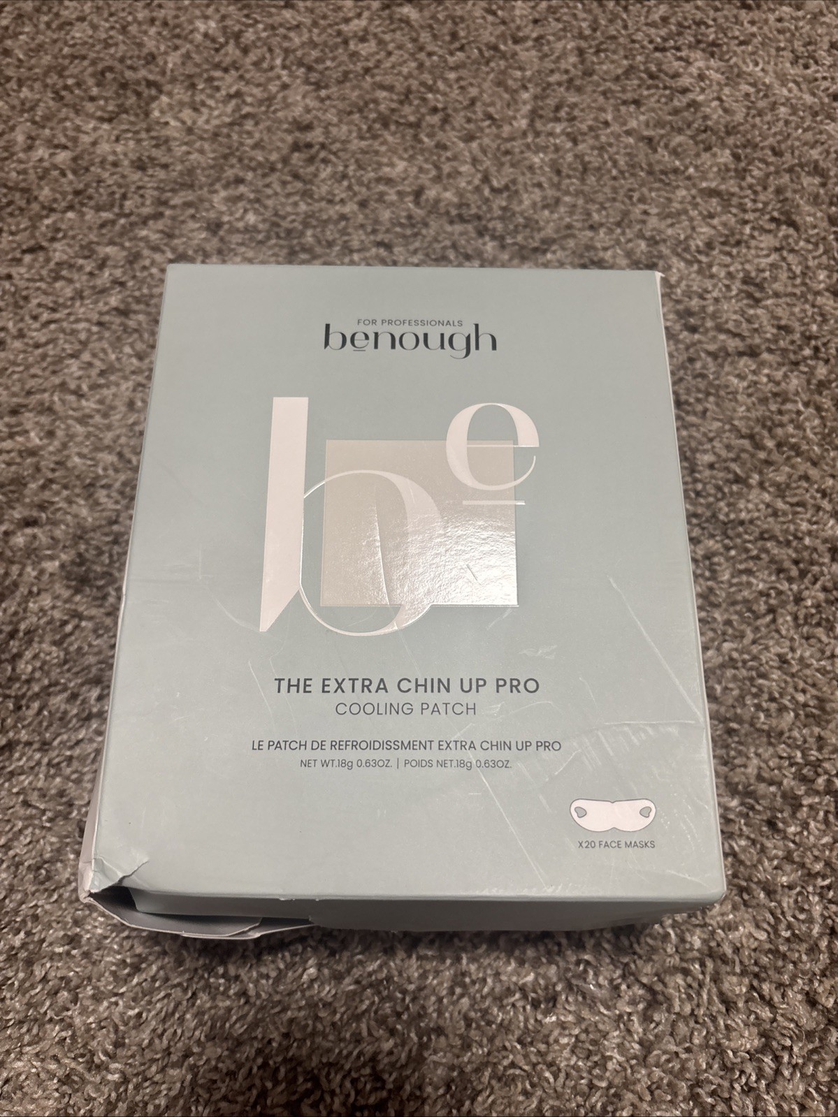 Benough The Extra Chin Up Pro Cooling Patch Box Of 20 Face Masks