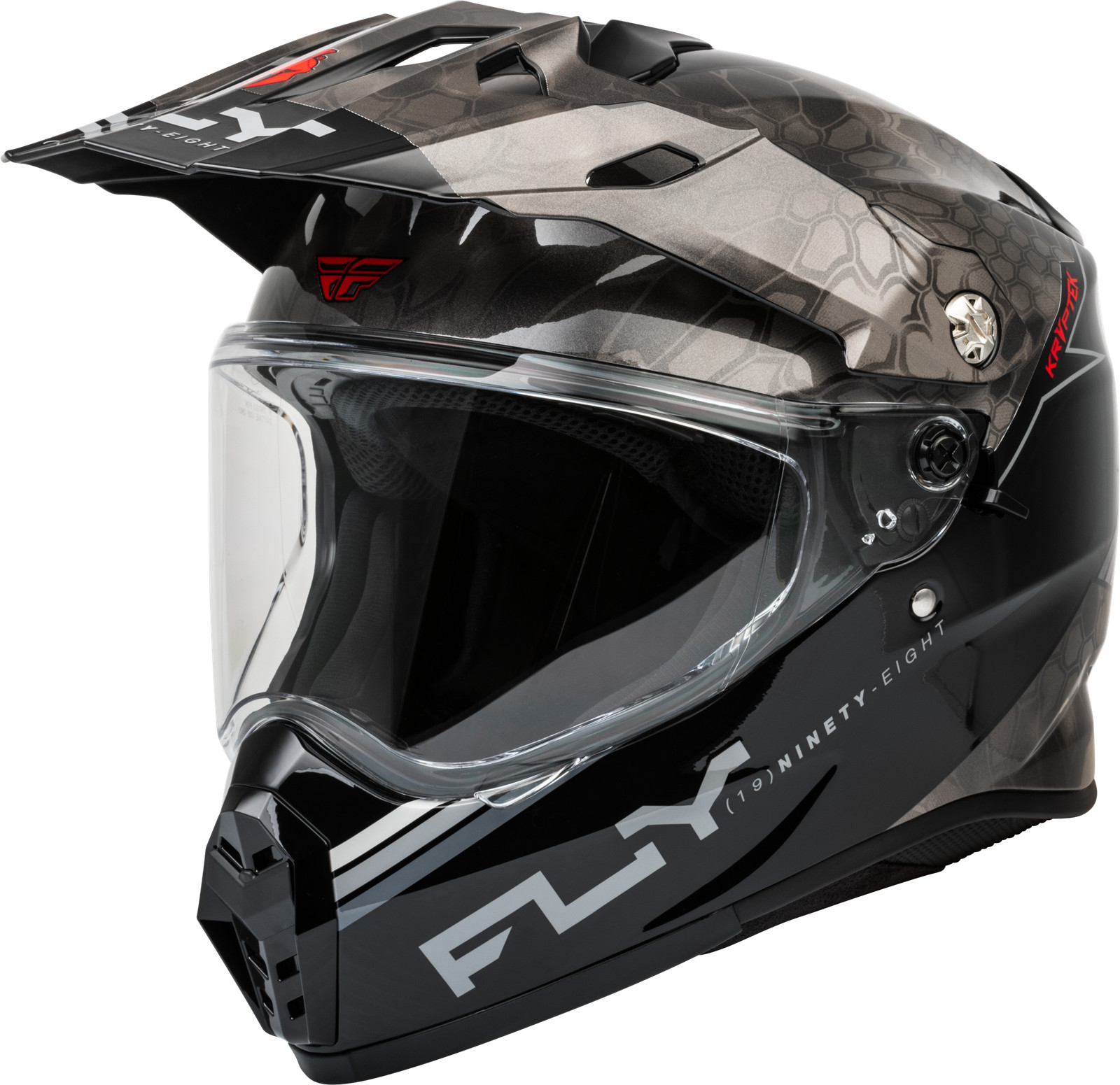 FLY RACING Trekker Kryptek Conceal Helmet - black/grey/white