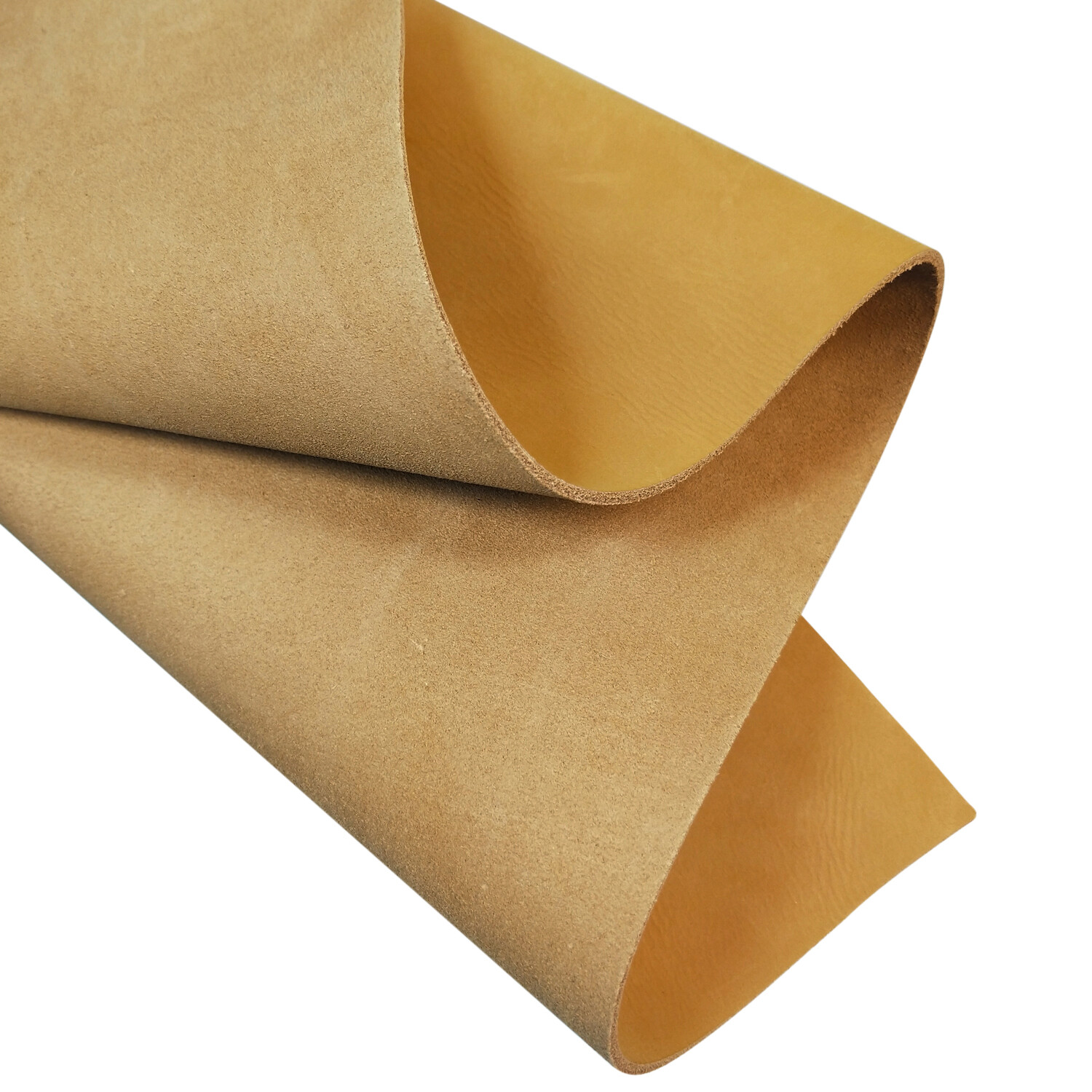 5-6OZ Yellow Gold Head Brushed Genuine Cowhide Leather Sheets Multi-size