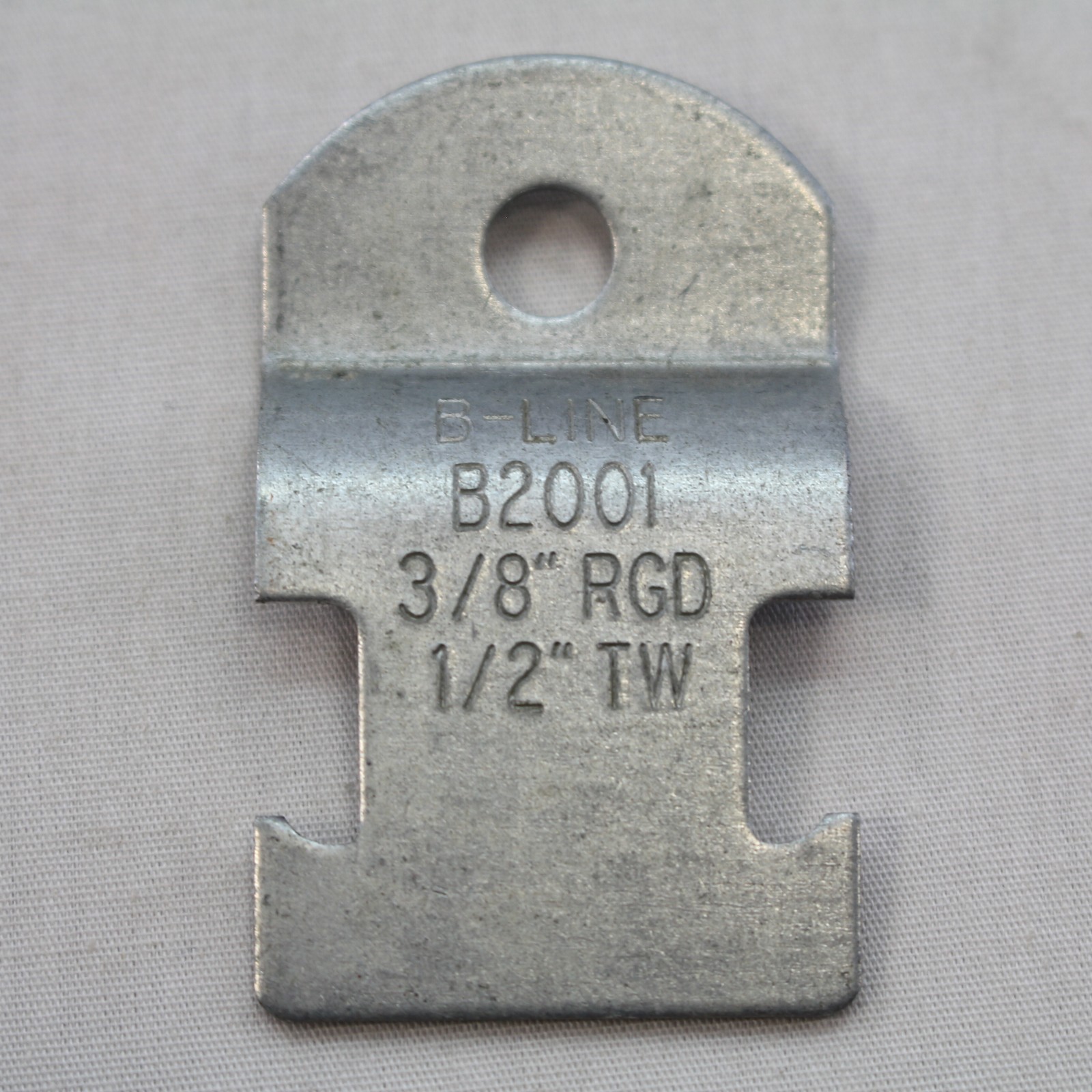 B-Line 1/2" Zinc Plated Steel EMT Conduit Strap Pipe Clamp Fitting No Bolt B2001