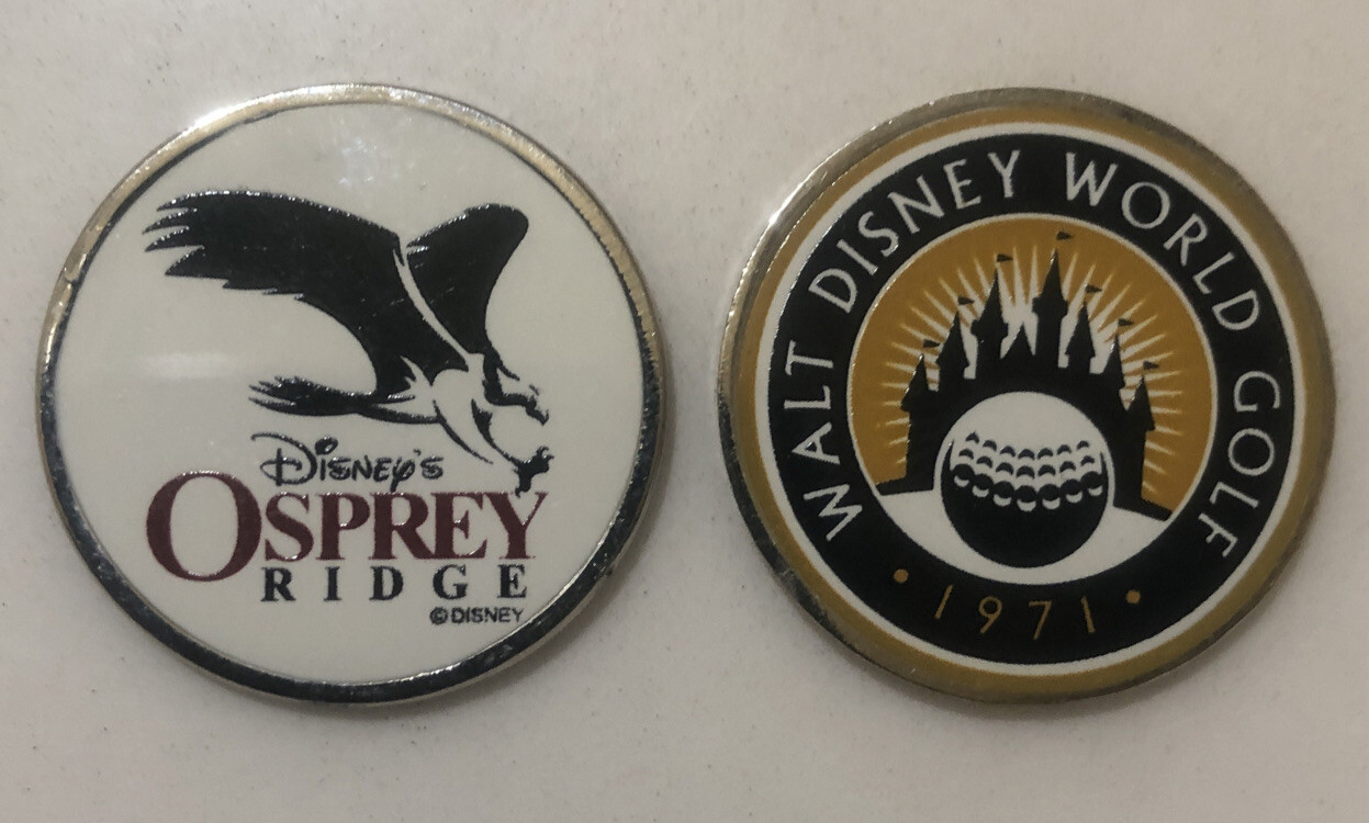 Disney’s Osprey Ridge golf ball marker 2 Sided... Walt Disney World
