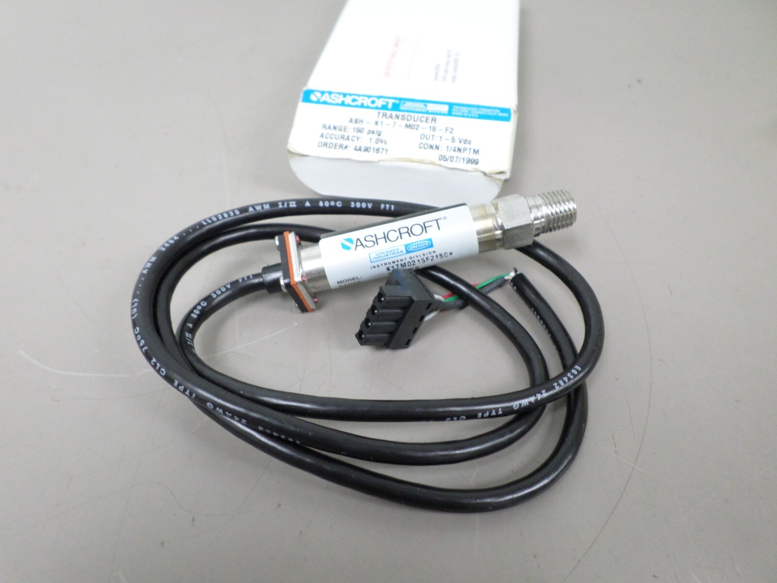ASHCROFT K17M0215F150 Pressure Transducer