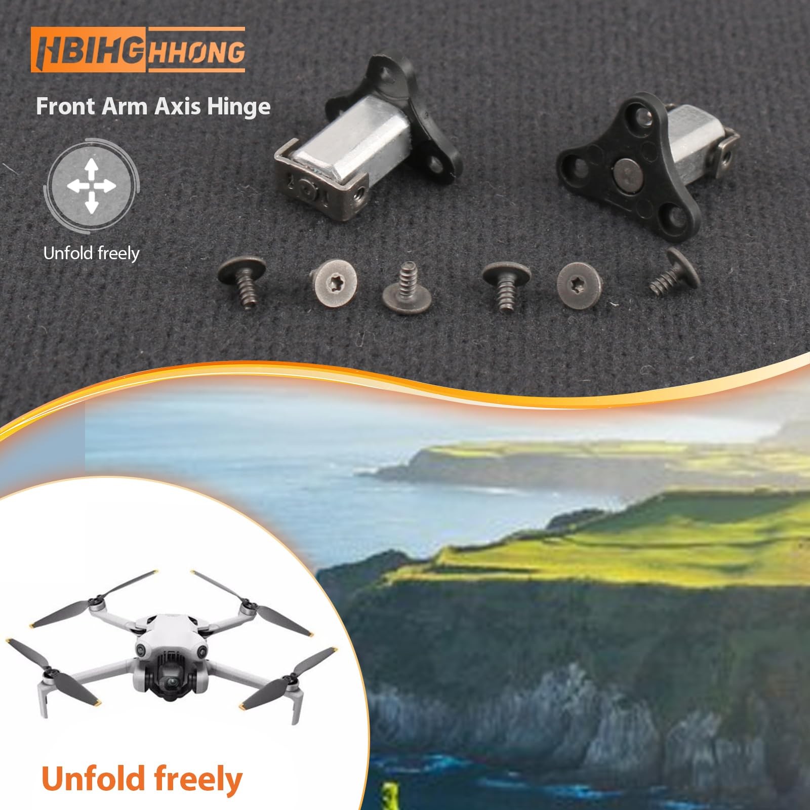 2Pcs Front Arm Axis Replacement for DJI Mini 4 Pro/Mini 3 Shaft...